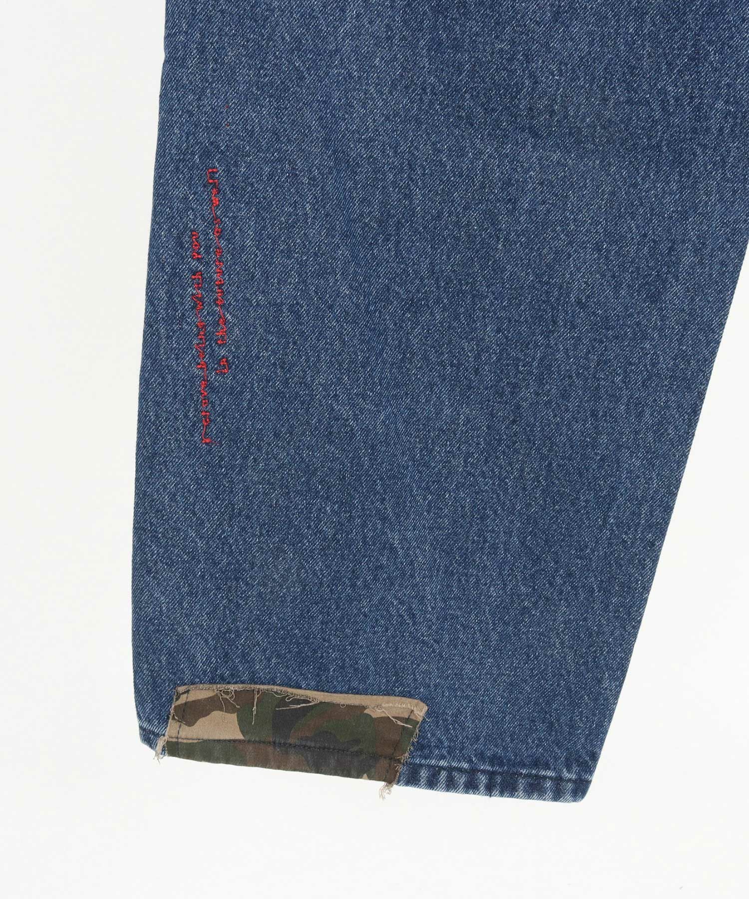 30%OFF【GLIMCLAP(グリムクラップ)】Distressed denim pants デニム