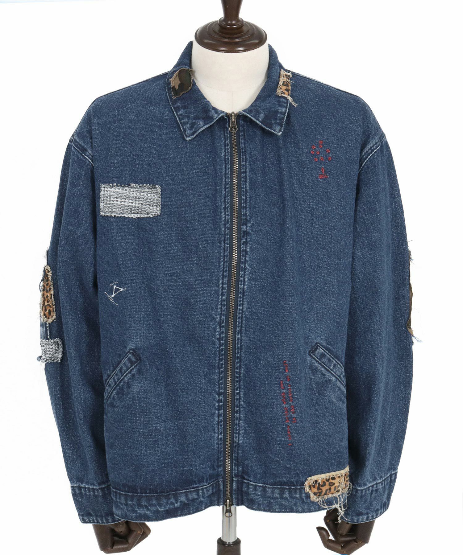 50%OFF【GLIMCLAP(グリムクラップ)】Distressed denim jacket デニム