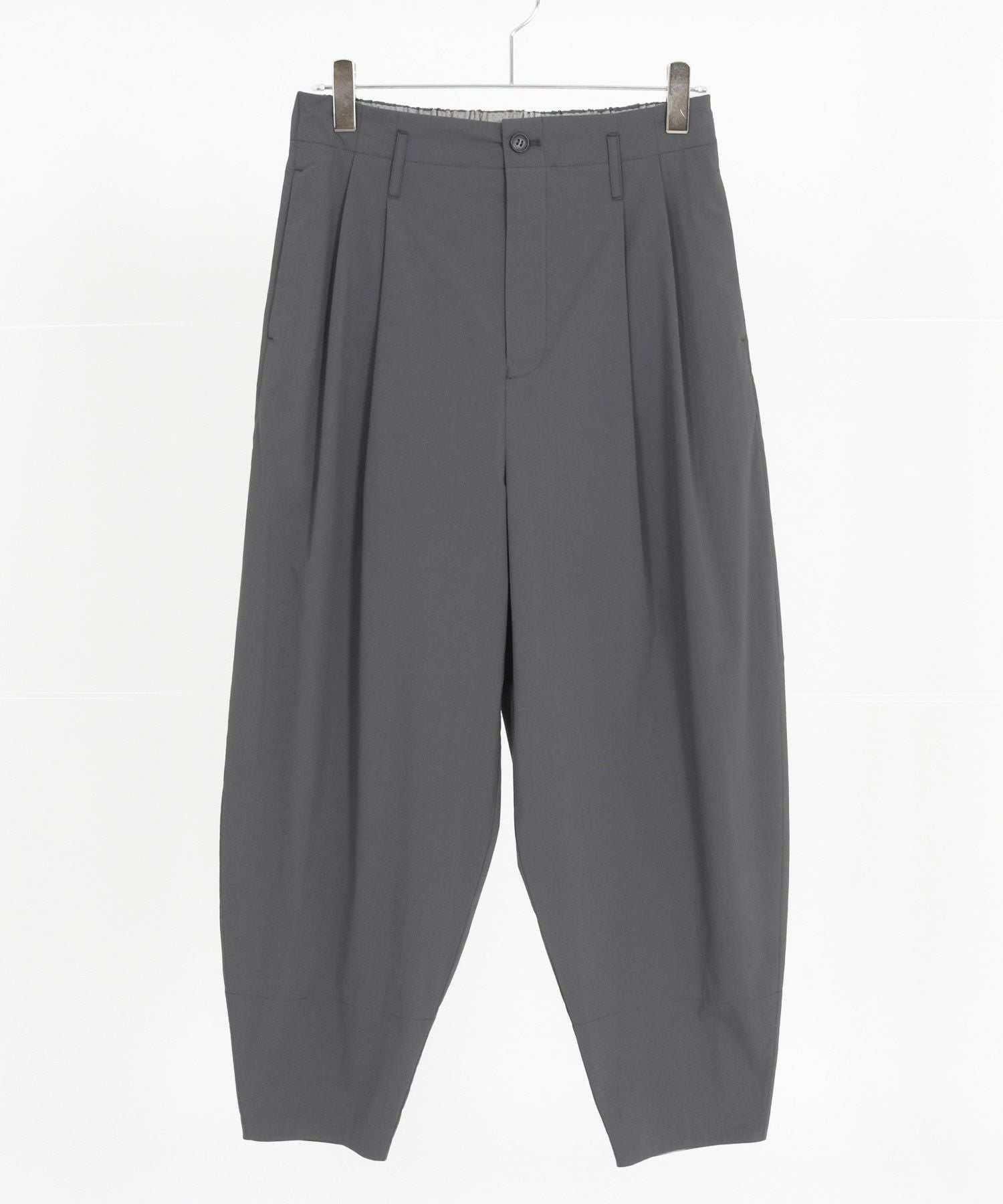 GLIMCLAP(グリムクラップ)】C-N-PU fabric balloon silhouette pants
