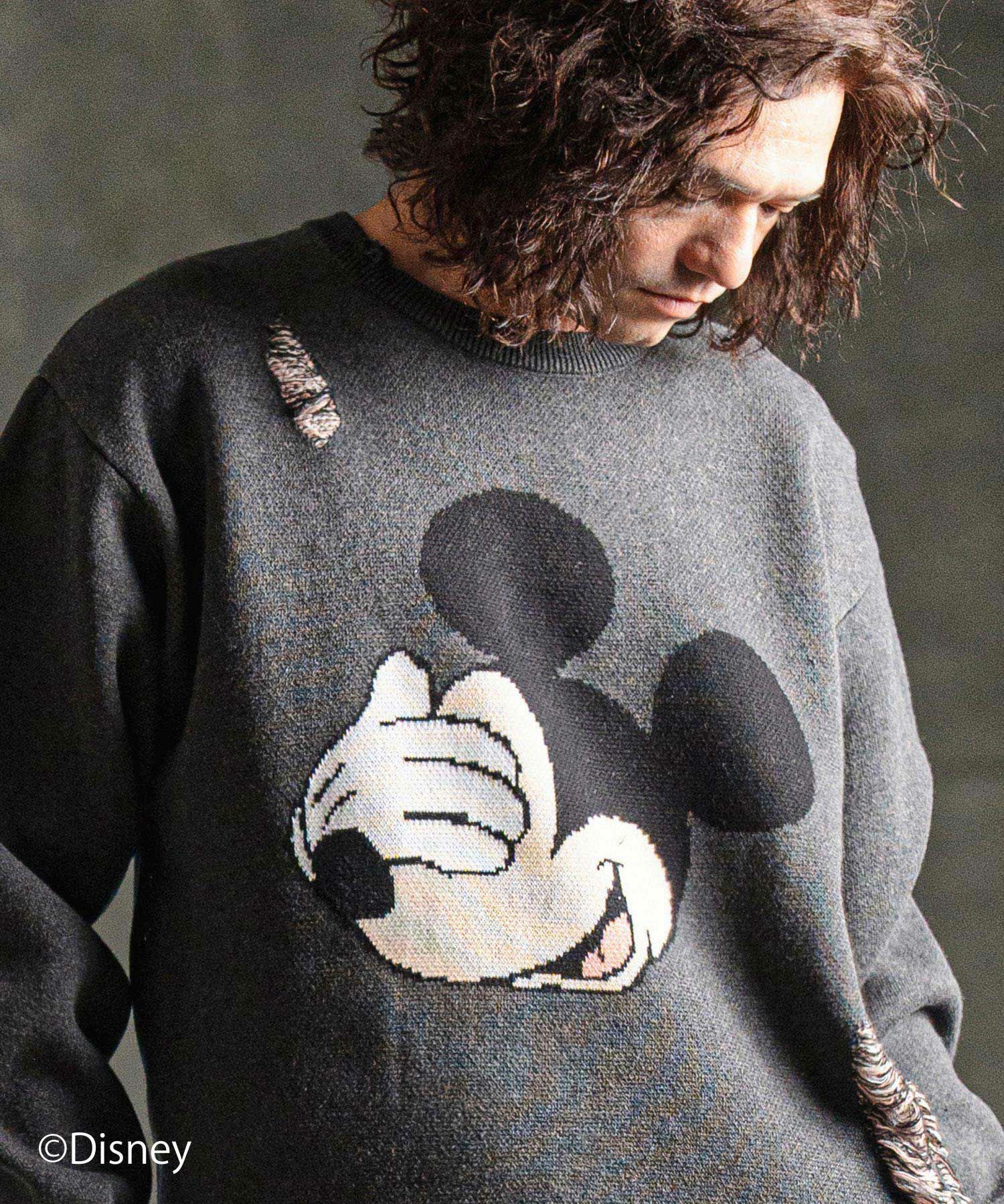50%OFF【GLIMCLAP(グリムクラップ)】Jacquard cotton fabric sweater