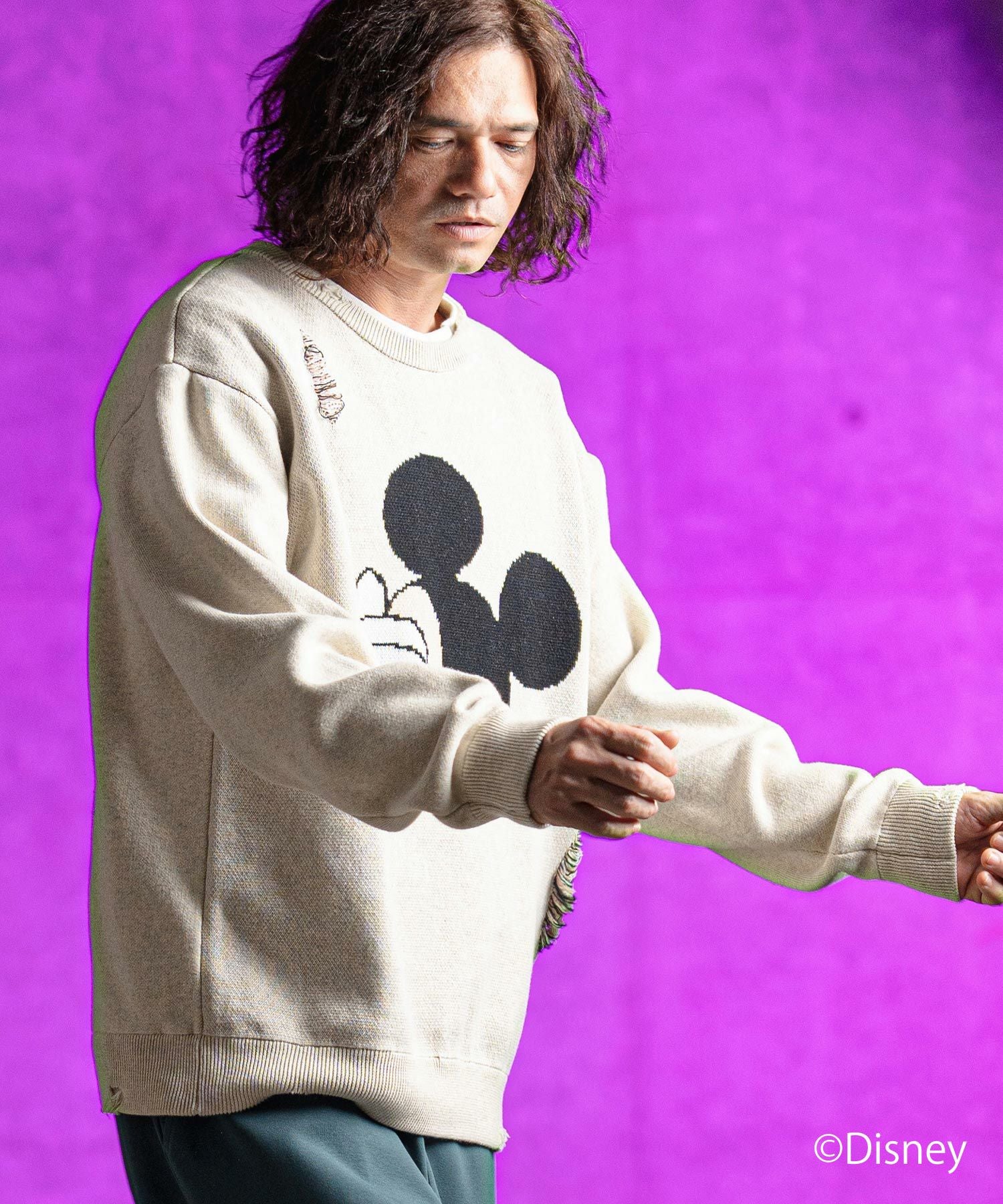 50%OFF【GLIMCLAP(グリムクラップ)】Jacquard cotton fabric sweater