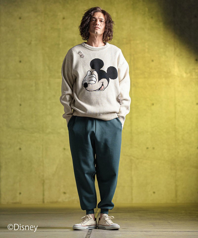 50%OFF【GLIMCLAP(グリムクラップ)】Jacquard cotton fabric sweater 