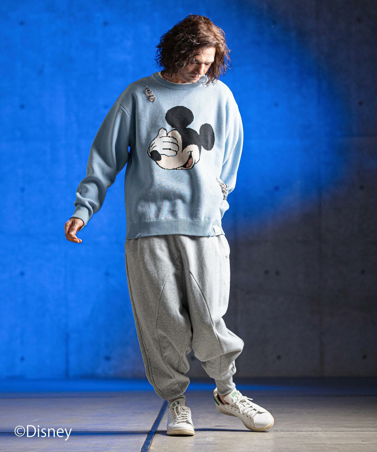 50%OFF【GLIMCLAP(グリムクラップ)】Jacquard cotton fabric sweater