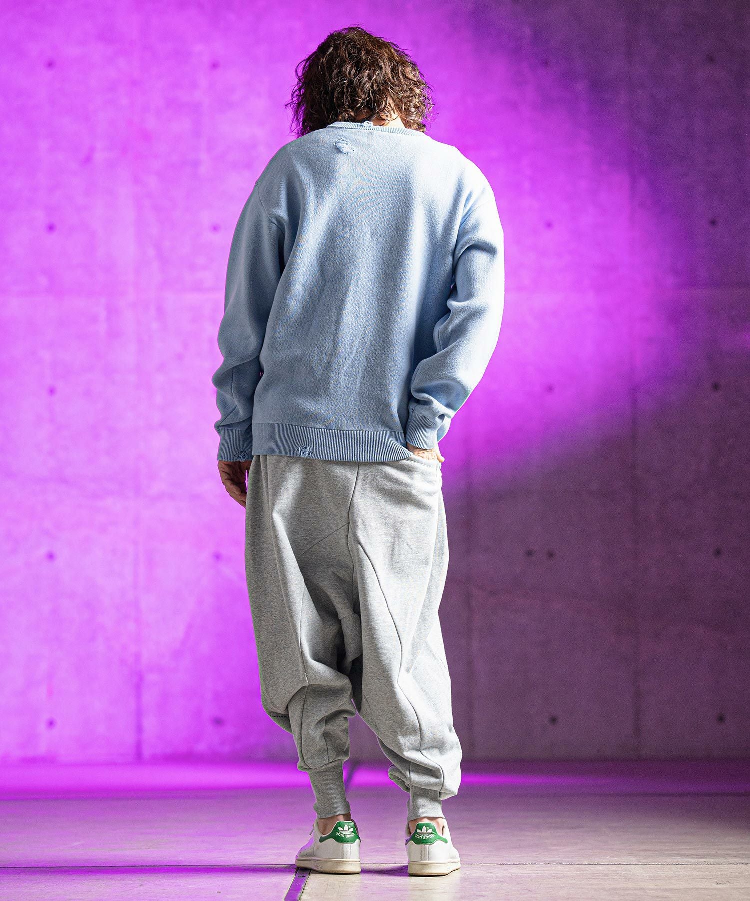50%OFF【GLIMCLAP(グリムクラップ)】Jacquard cotton fabric sweater