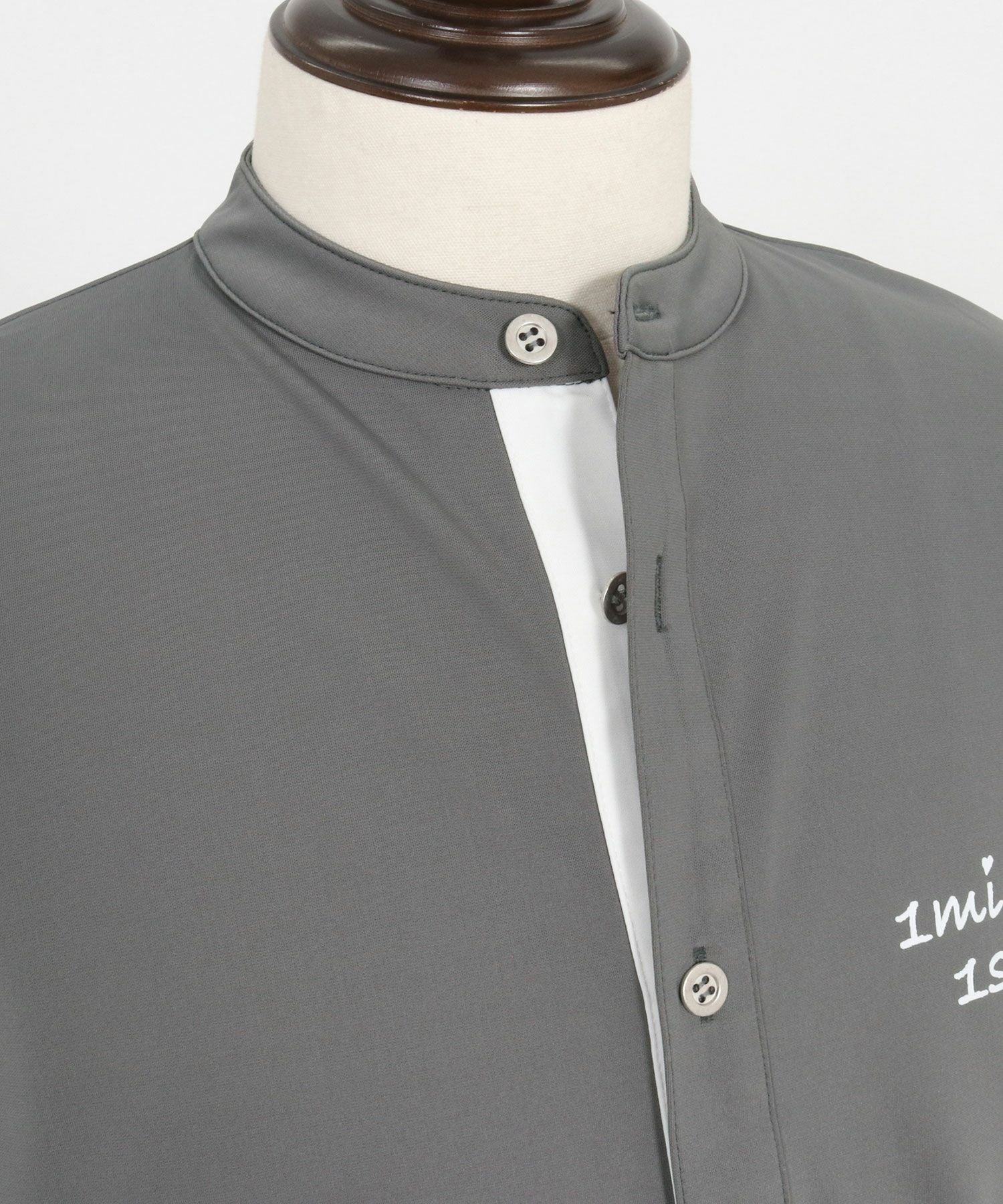 1minute 1second(ワンミニットワンセカンド)】bicolor placket no