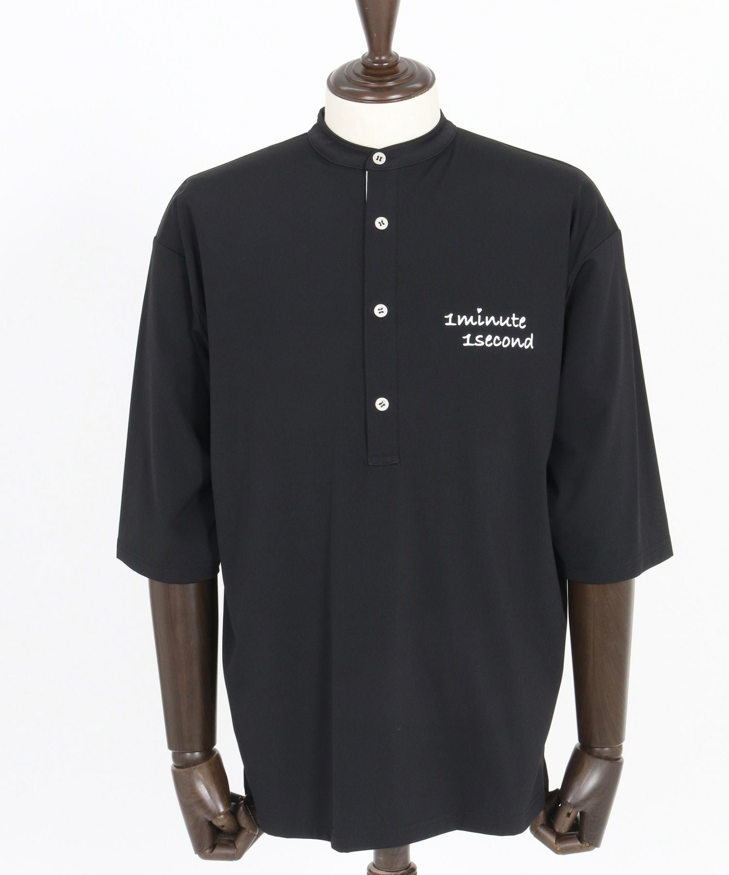 1minute 1second(ワンミニットワンセカンド)】bicolor placket no