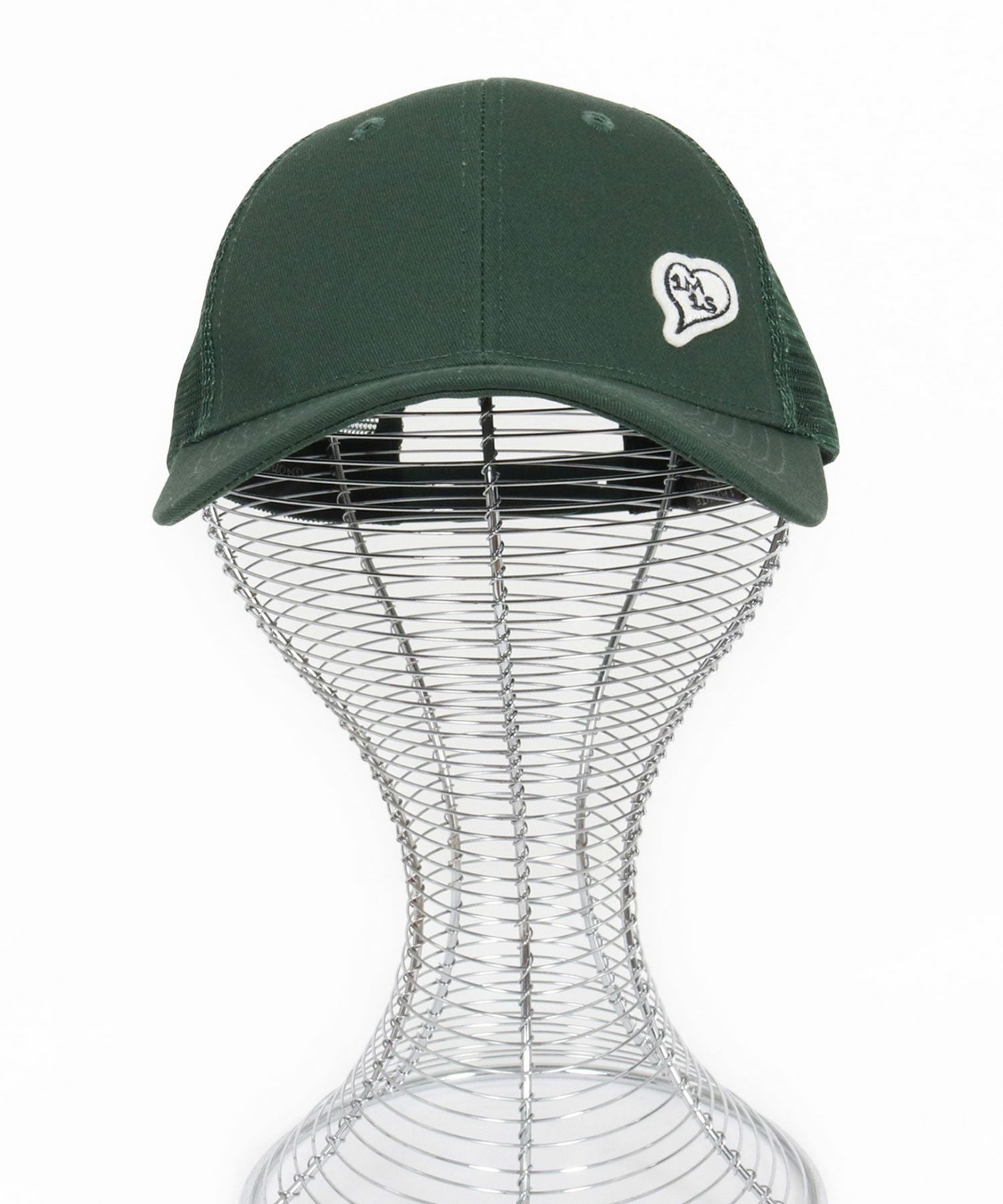 1minute 1second(ワンミニットワンセカンド)】 heart patch mesh cap