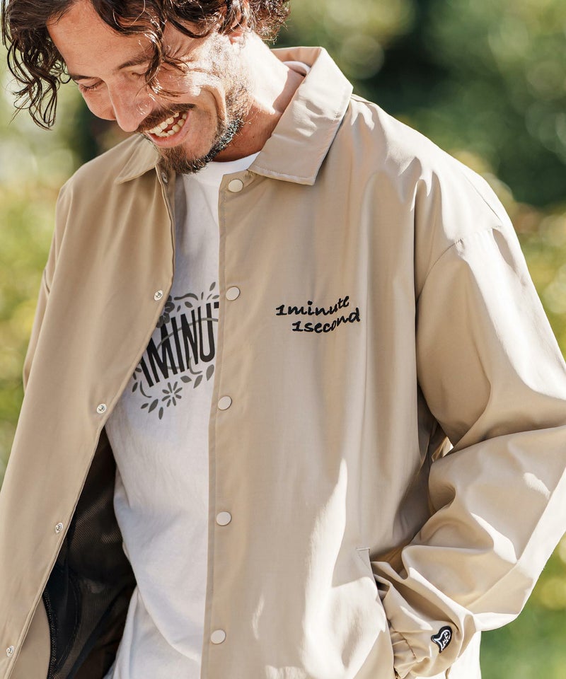 1minute 1second(ワンミニットワンセカンド)】coach jacket with 