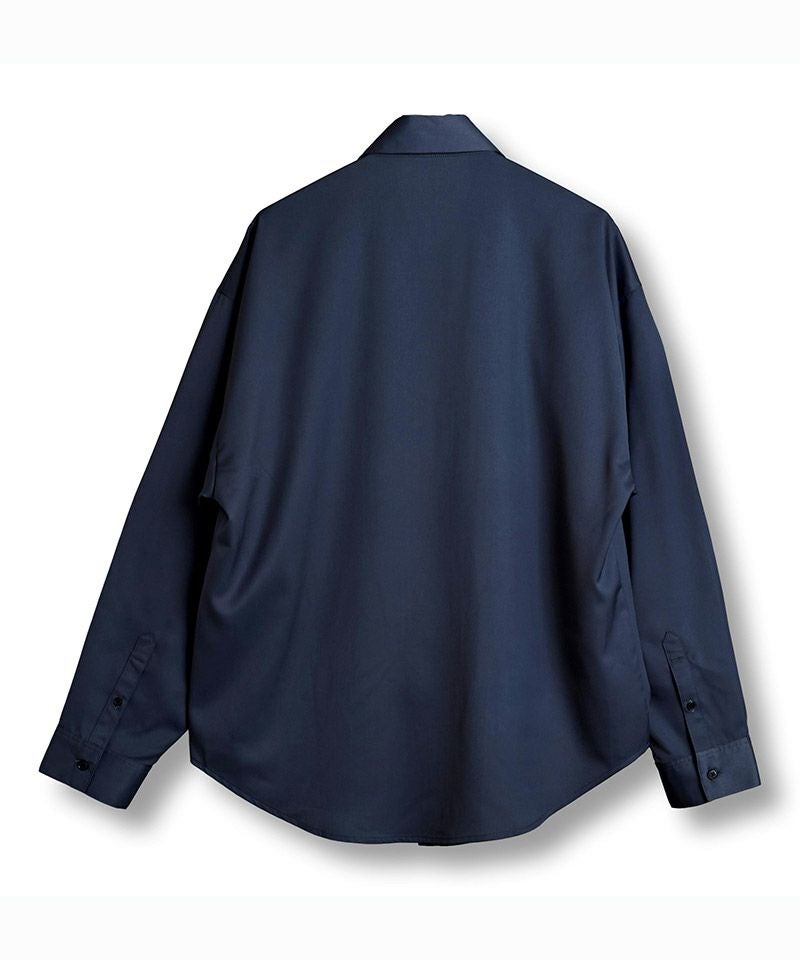 50%OFF【NO ID.(ノーアイディー)】ﾈｸﾀｲ付ﾈｯｸｷﾞｬｻﾞｰBIG-SH シャツ