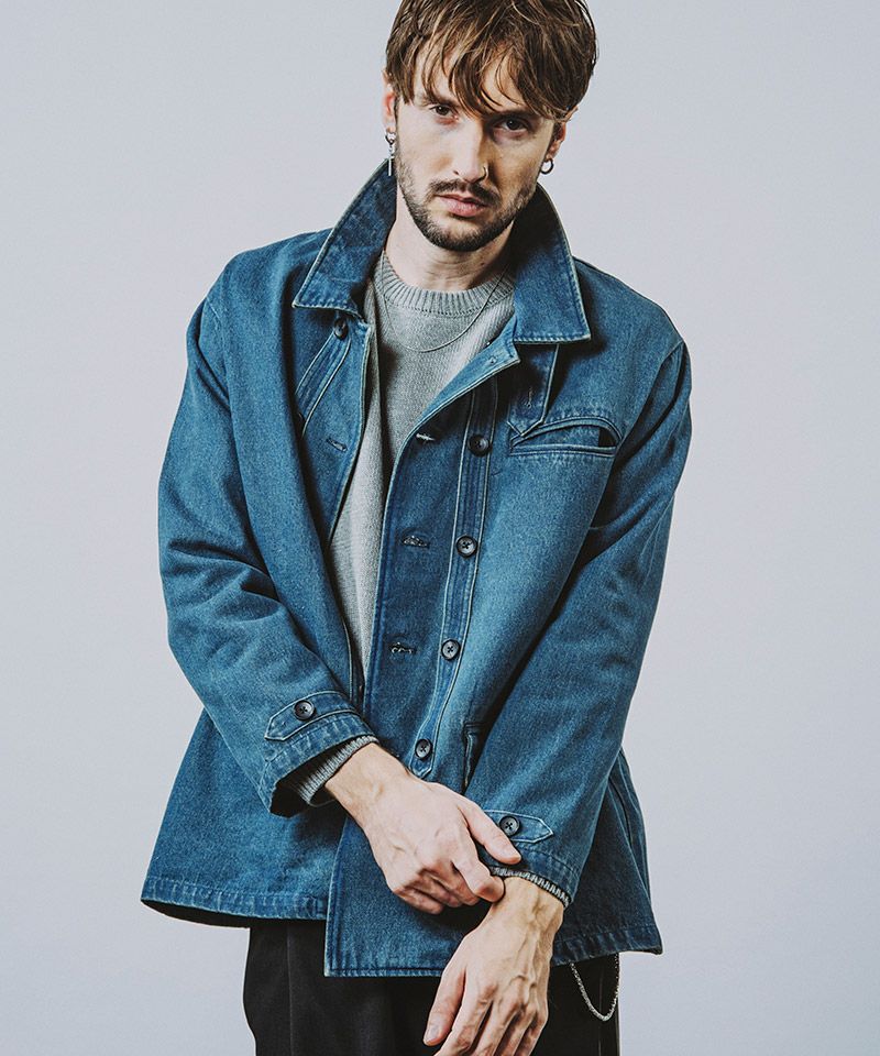 50%OFF【NO ID.(ノーアイディー)】ダブルブレストBIGワークJKT ジャケット 50%OFF【NO ID.(ノーアイディー)】ダブルブレストBIGワークJKT ジャケット