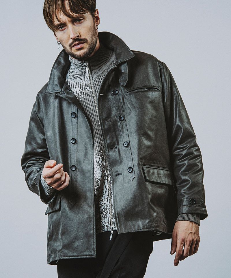 50%OFF【NO ID.(ノーアイディー)】ﾀﾞﾌﾞﾙﾌﾞﾚｽﾄBIGﾜｰｸJKT ジャケット