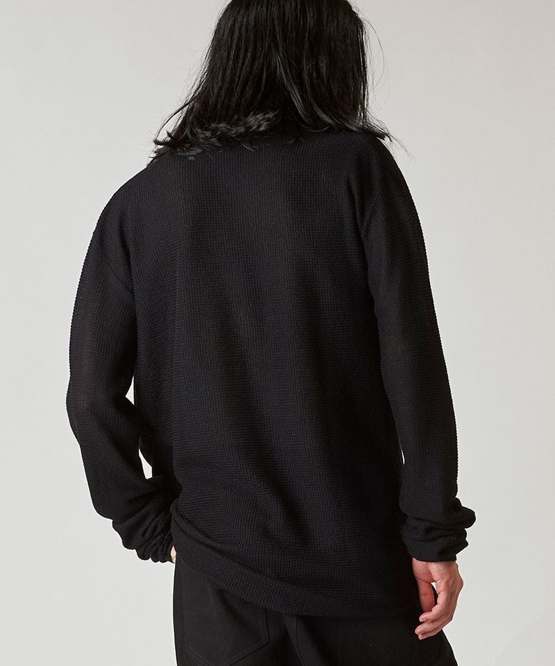 60%OFF【NO ID.(ノーアイディー)】ｵﾌﾀｰﾄﾙﾄﾞﾚｰﾌﾟﾆｯﾄPO プルオーバー