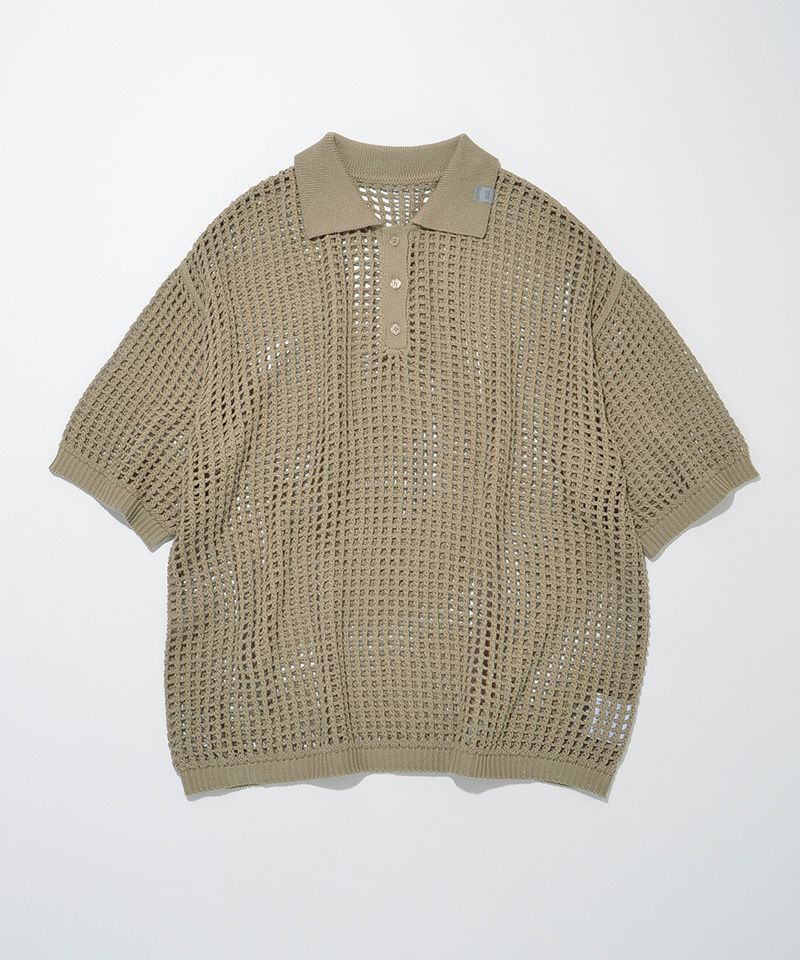 コットンメッシュニットポロシャツ SUPERTHANKS（スーパーサンクス） ポロシャツ メッシュニット