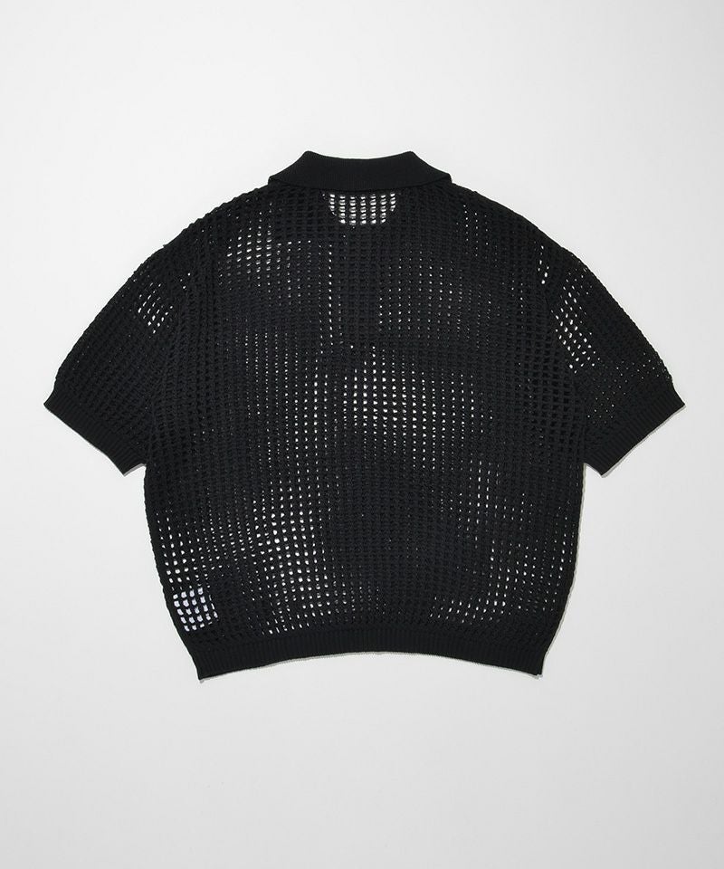 30%OFF【SUPERTHANKS(スーパーサンクス)】Mesh knit polo shirt