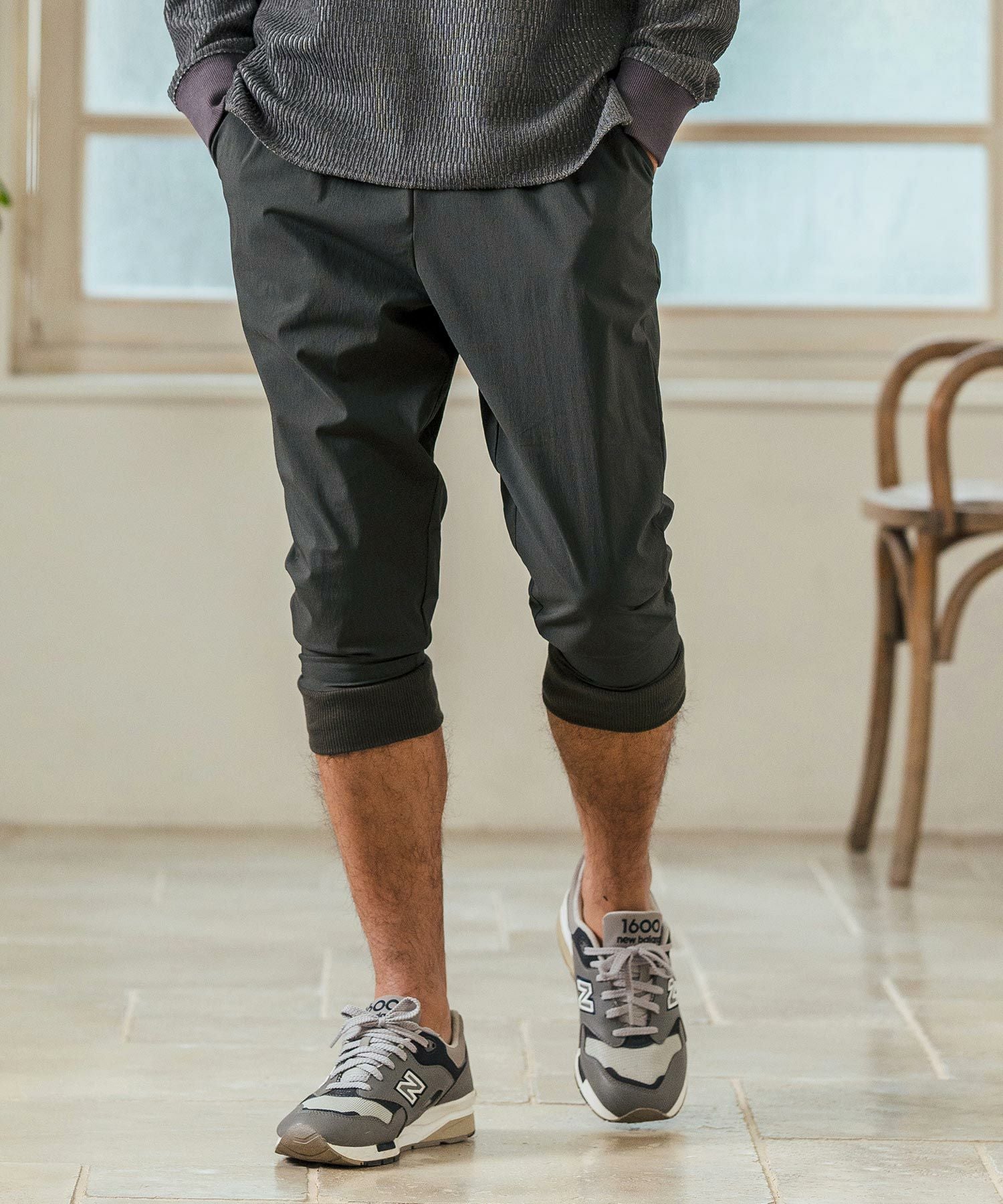 Magine クロップドパンツ 30%OFF【Magine(マージン)】 Stretch Nylon Fabric Cropped Pants