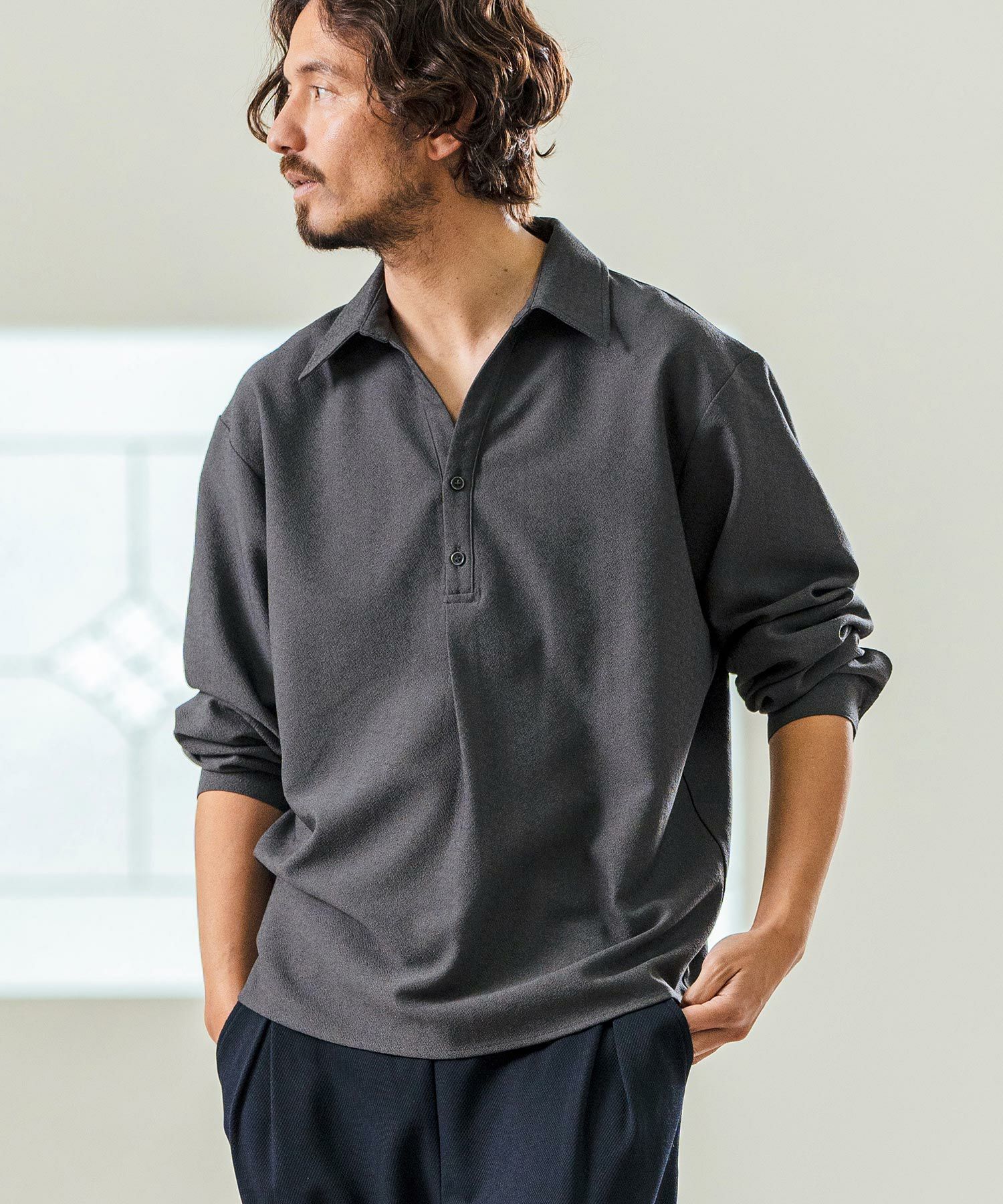 Magine(マージン)】Skipper & Pullover Design Long Sleeve shirts
