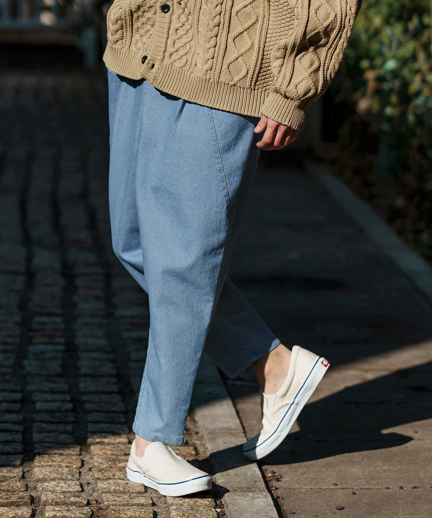 CAMBIO(カンビオ)】Deformed Silhouette Stretch Denim Pants デニム