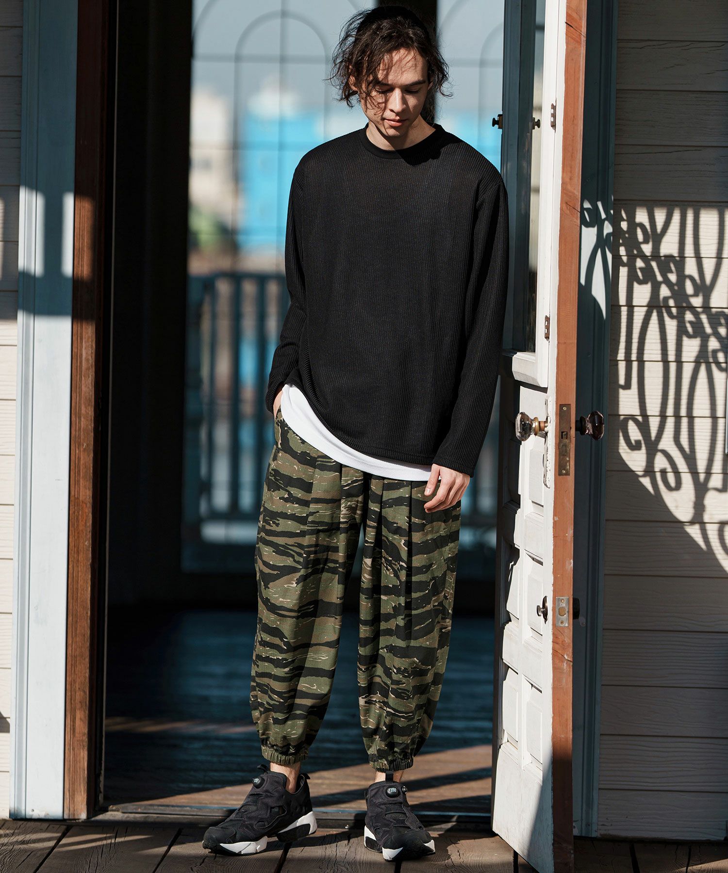CAMBIO(カンビオ)】Camouflage Ripstop Balloon Jogger Pants
