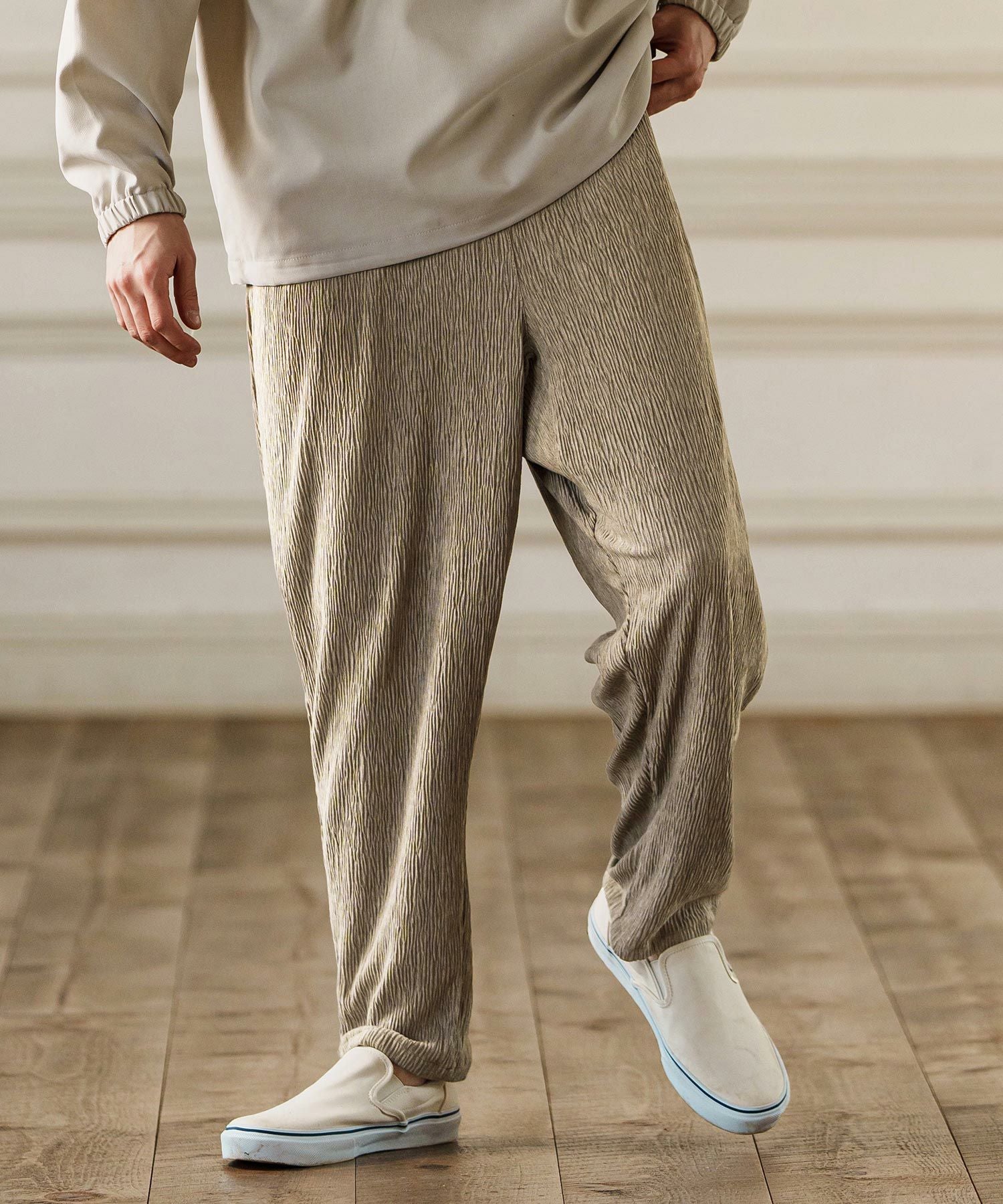 30%OFF【CAMBIO(カンビオ)】Crape Fabric Balloon pants バルーン