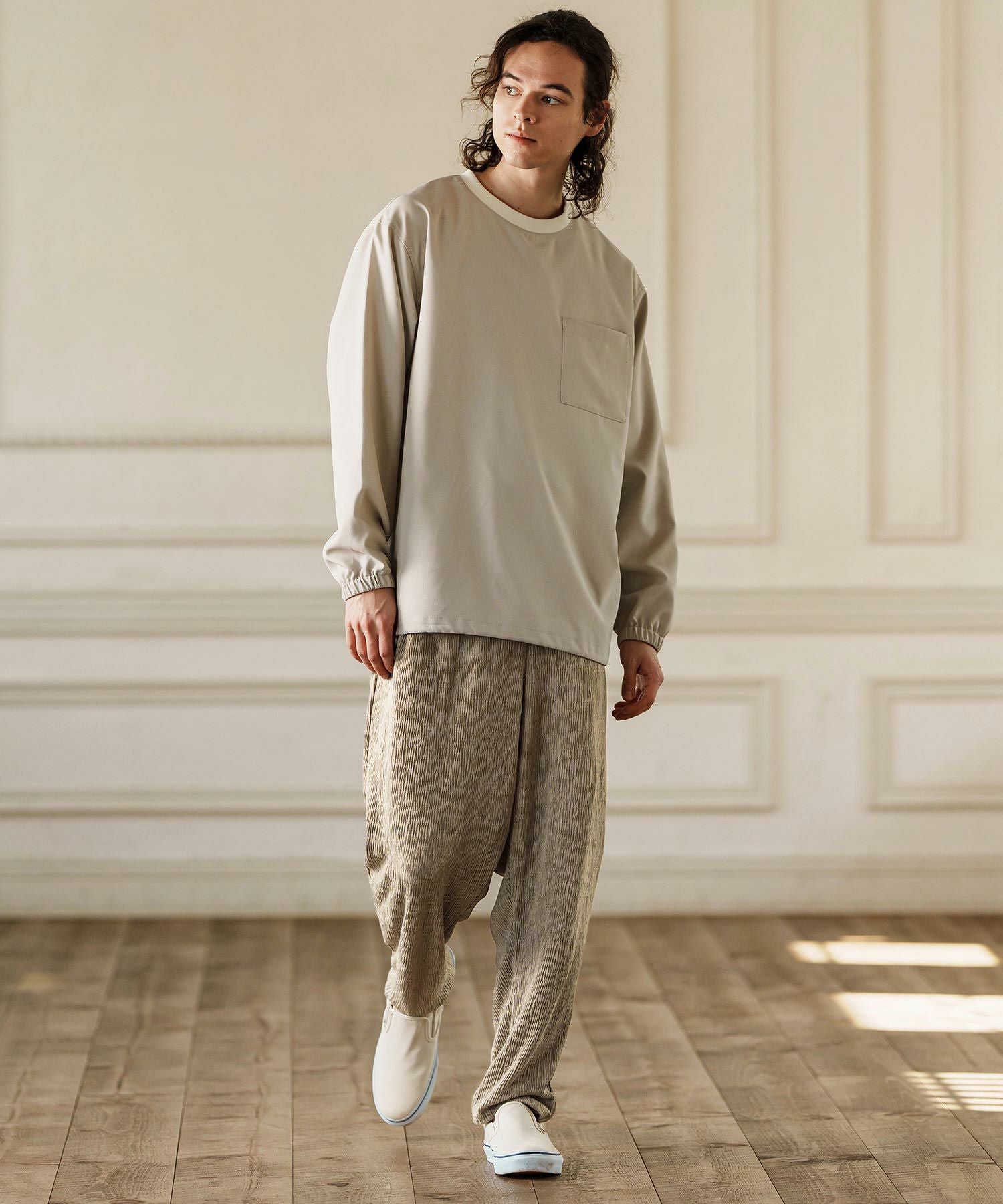 30%OFF【CAMBIO(カンビオ)】Crape Fabric Balloon pants バルーン