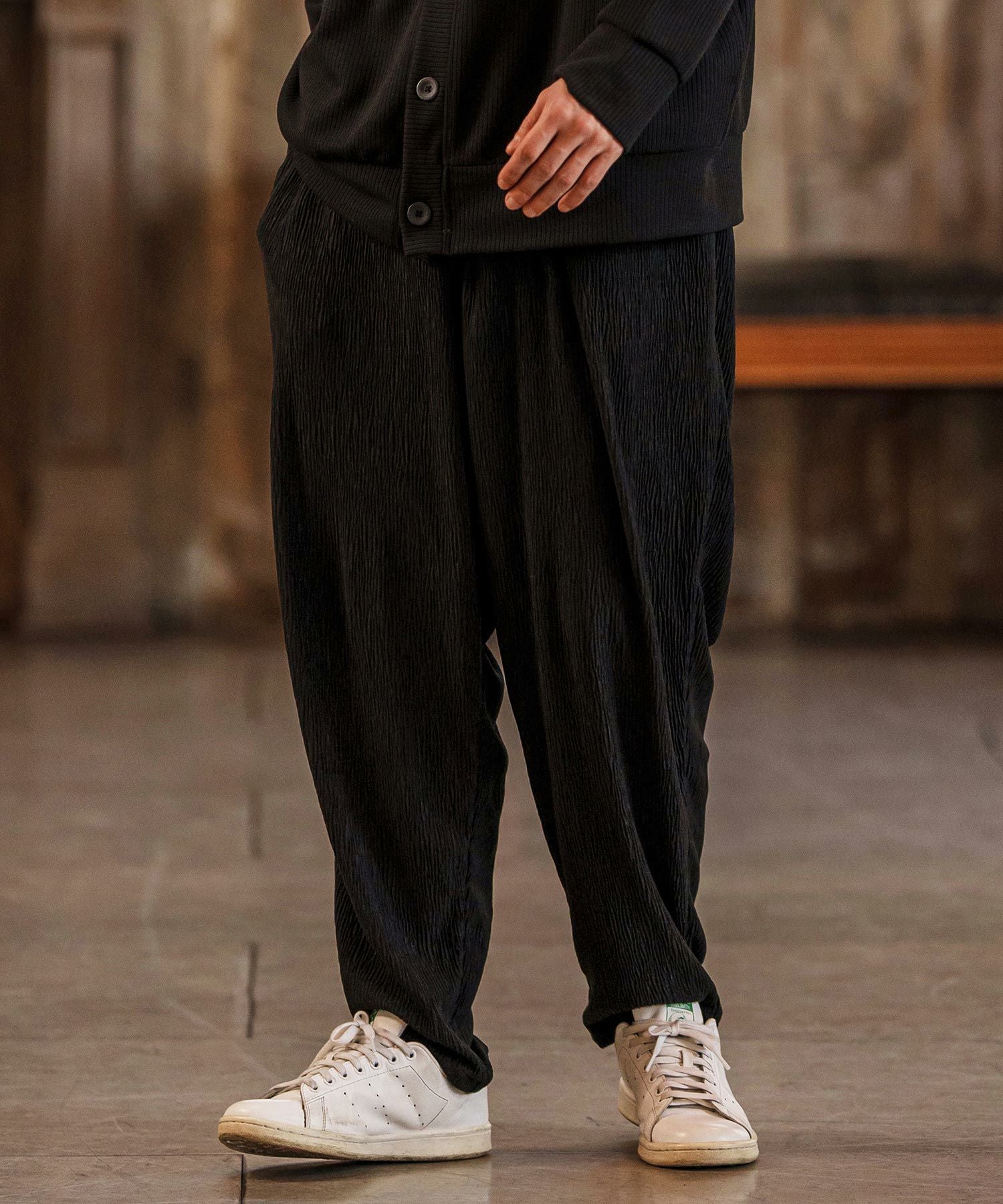 25ss ComCom コムコム クロップド カーゴパンツ バルーン 30%OFF【CAMBIO(カンビオ)】Crape Fabric Balloon pants バルーン
