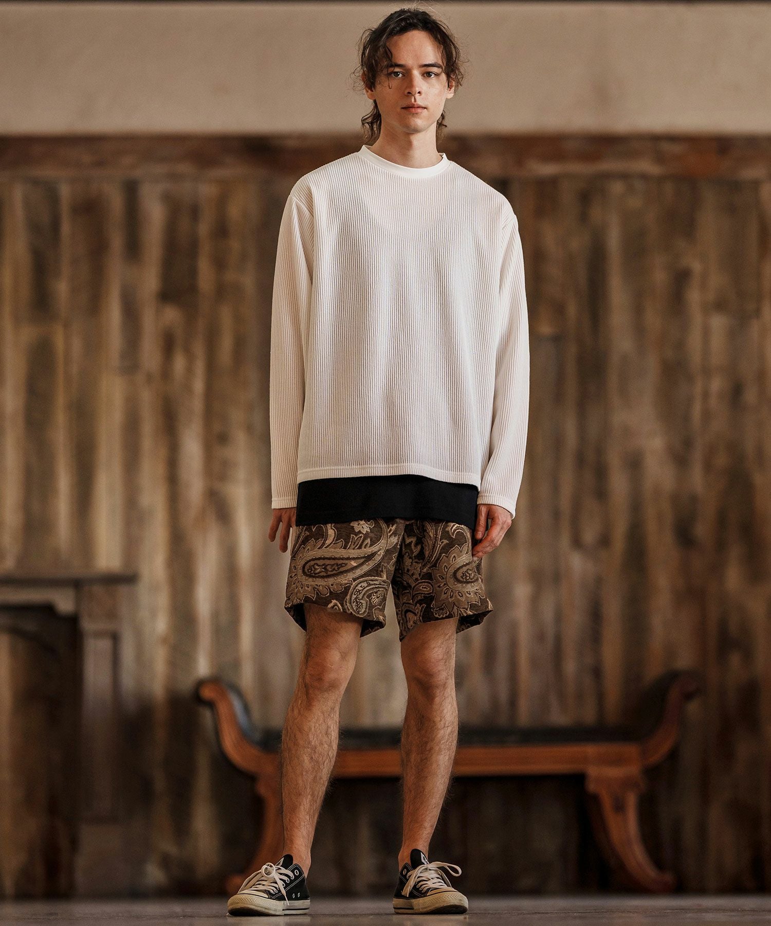 Gobelin Surrouel Short Pants ショートパンツ CAMBIO(カンビオ)】Gobelin Short Pants ショートパンツ(CAM25SS-002