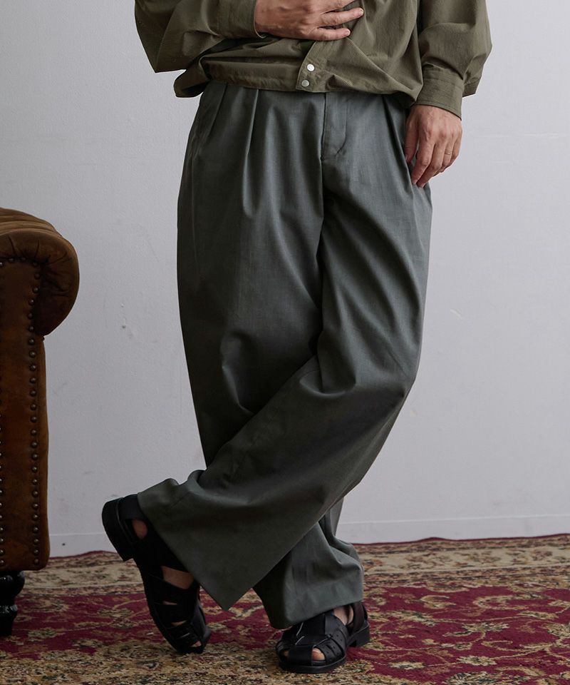 パンツ ego tripping WIDE FOLD BACK TROUSERS 50%OFF【EGO TRIPPING(エゴトリッピング)】GERMAN MILITARY TROUSERS