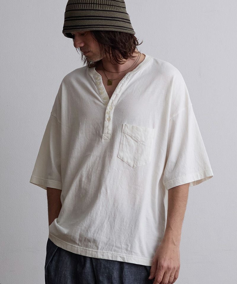 EGO TRIPPING(エゴトリッピング)】QUENCH ヘンリーネックTシャツ