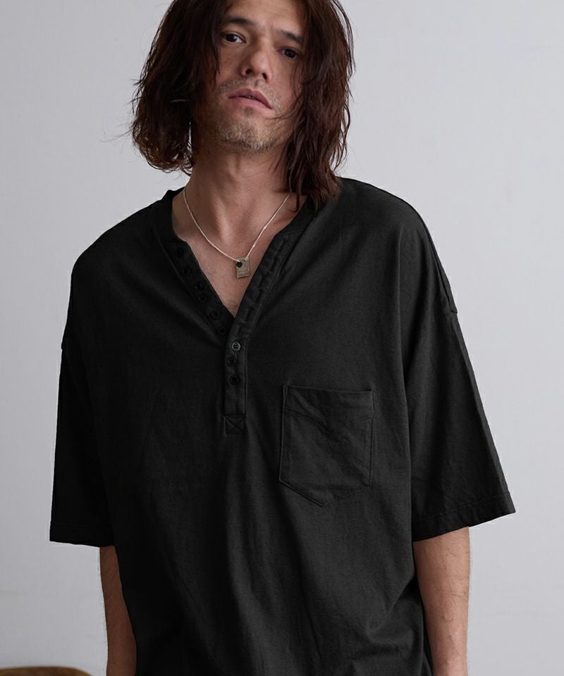 EGO TRIPPING(エゴトリッピング)】QUENCH ヘンリーネックTシャツ