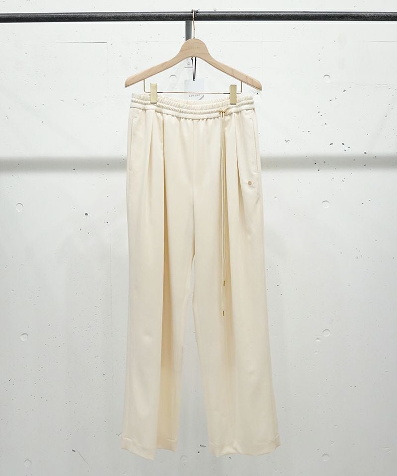 50%OFF【CULLNI(クルニ)】Wool Gaberdine 1Tuck Wide Pant ワイド