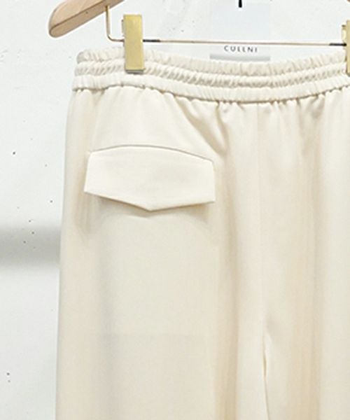 50%OFF【CULLNI(クルニ)】Wool Gaberdine 1Tuck Wide Pant ワイド
