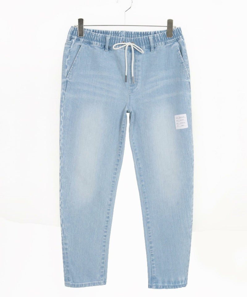 wjk reluxe】tight knit denim tapered easy pants デニムイージー 