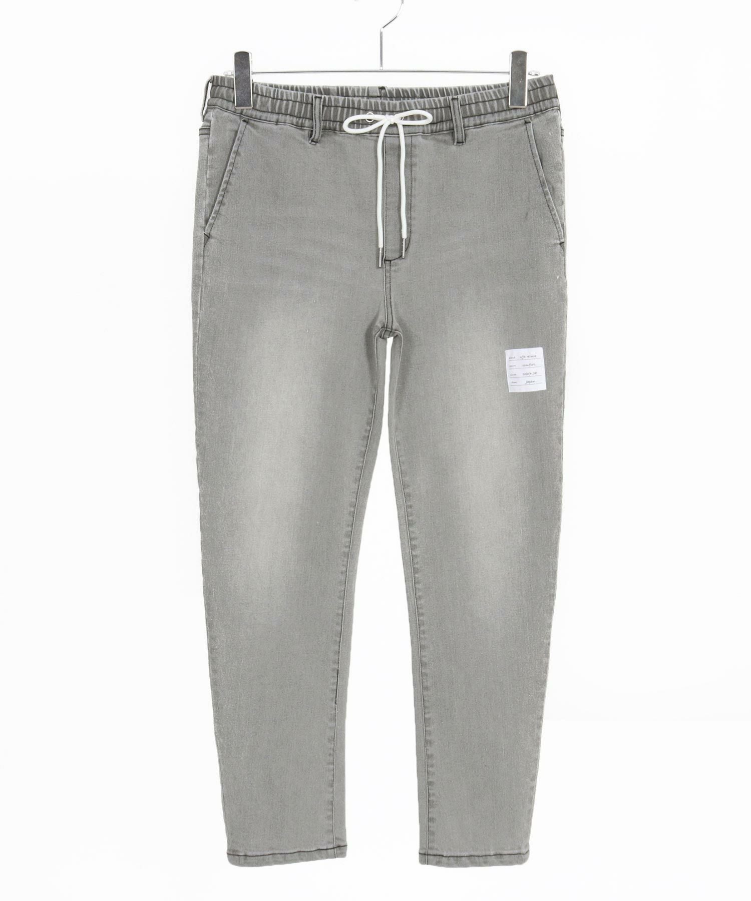 たいりくページ wjk reluxe】tight knit denim tapered easy pants デニムイージー