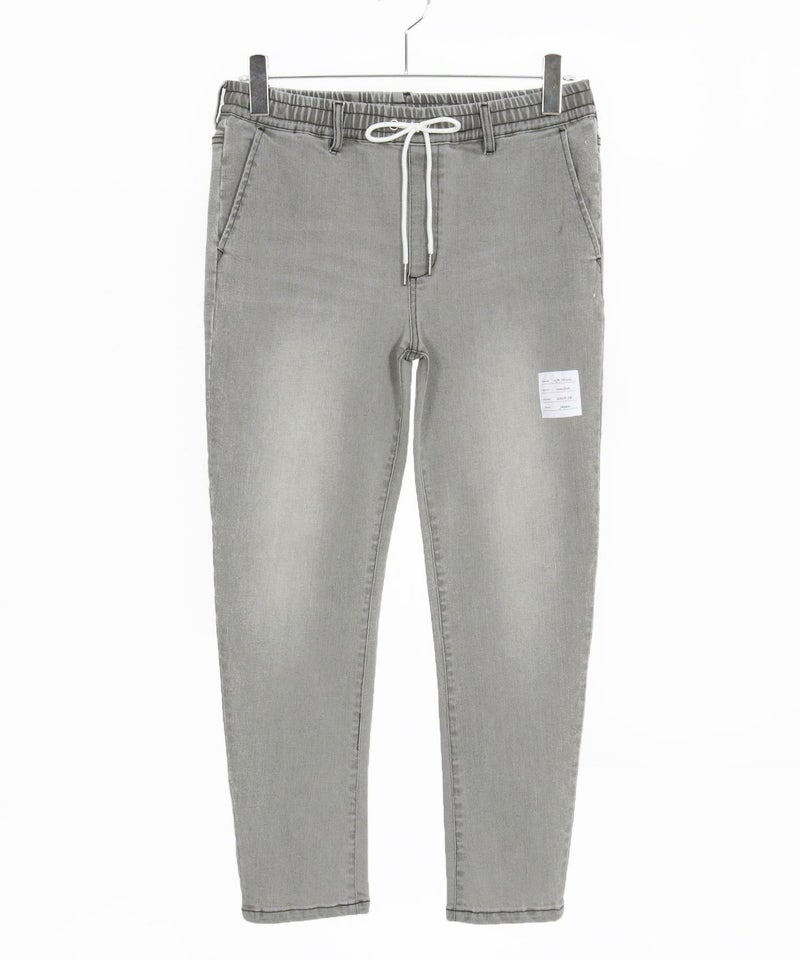 wjk reluxe】tight knit denim tapered easy pants デニムイージー 