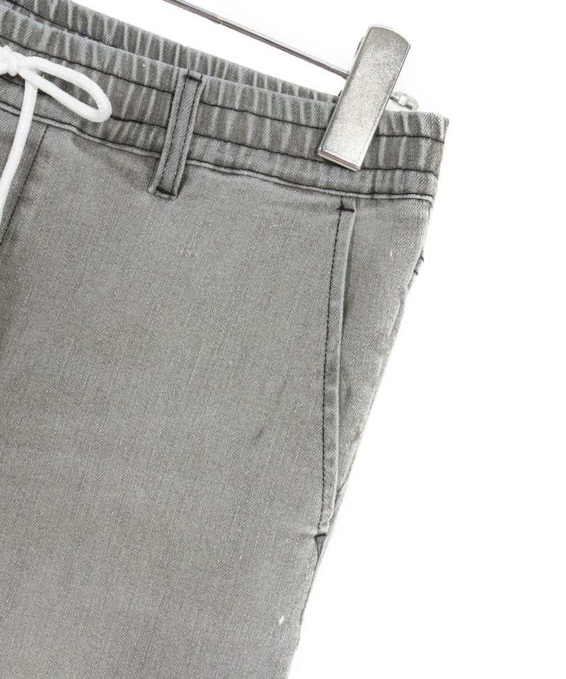 wjk reluxe】tight knit denim tapered easy pants デニムイージー 