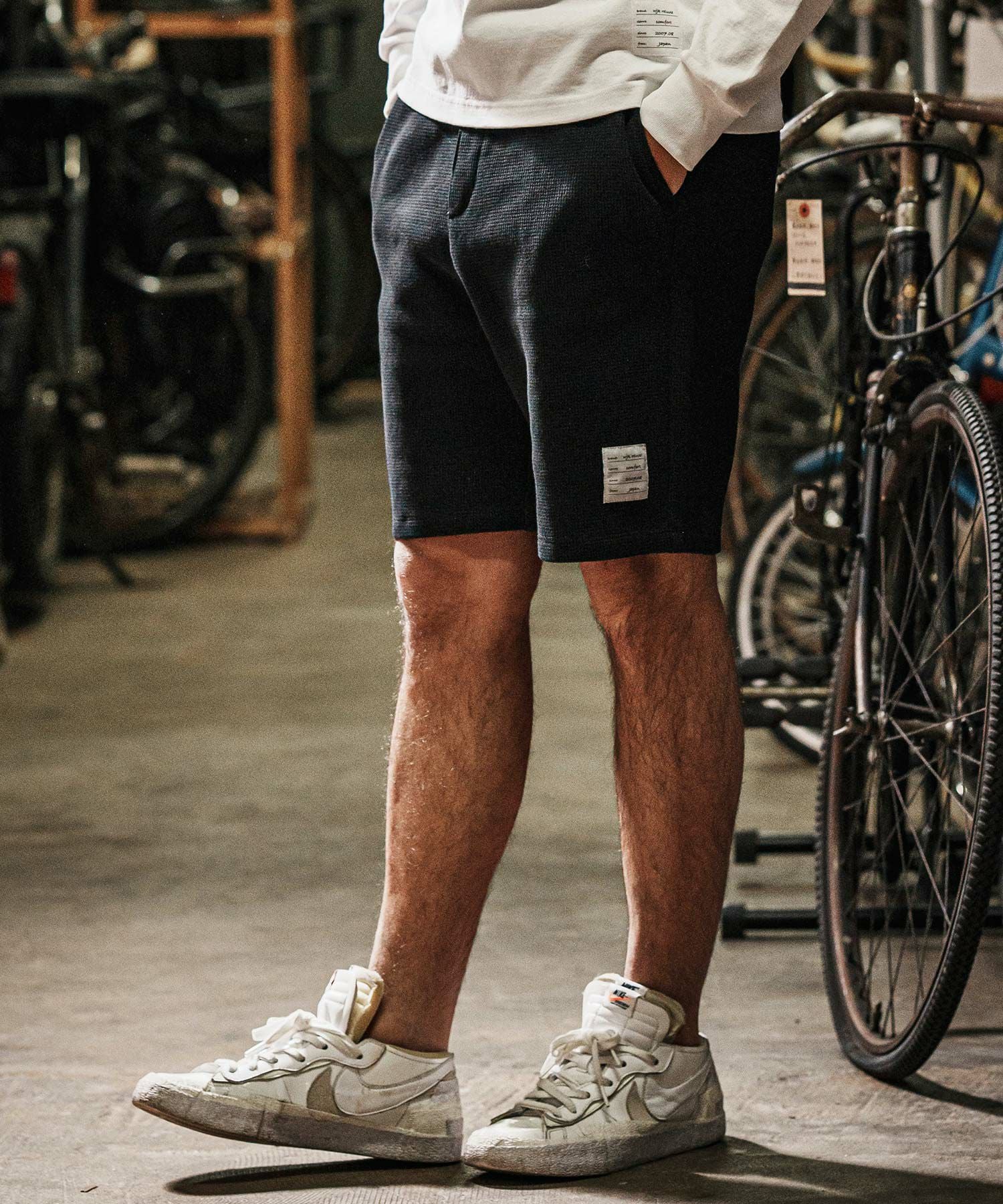 wjk reluxe】indigo waffle shorts ショートパンツ(WR26S-04) | CAMBIO