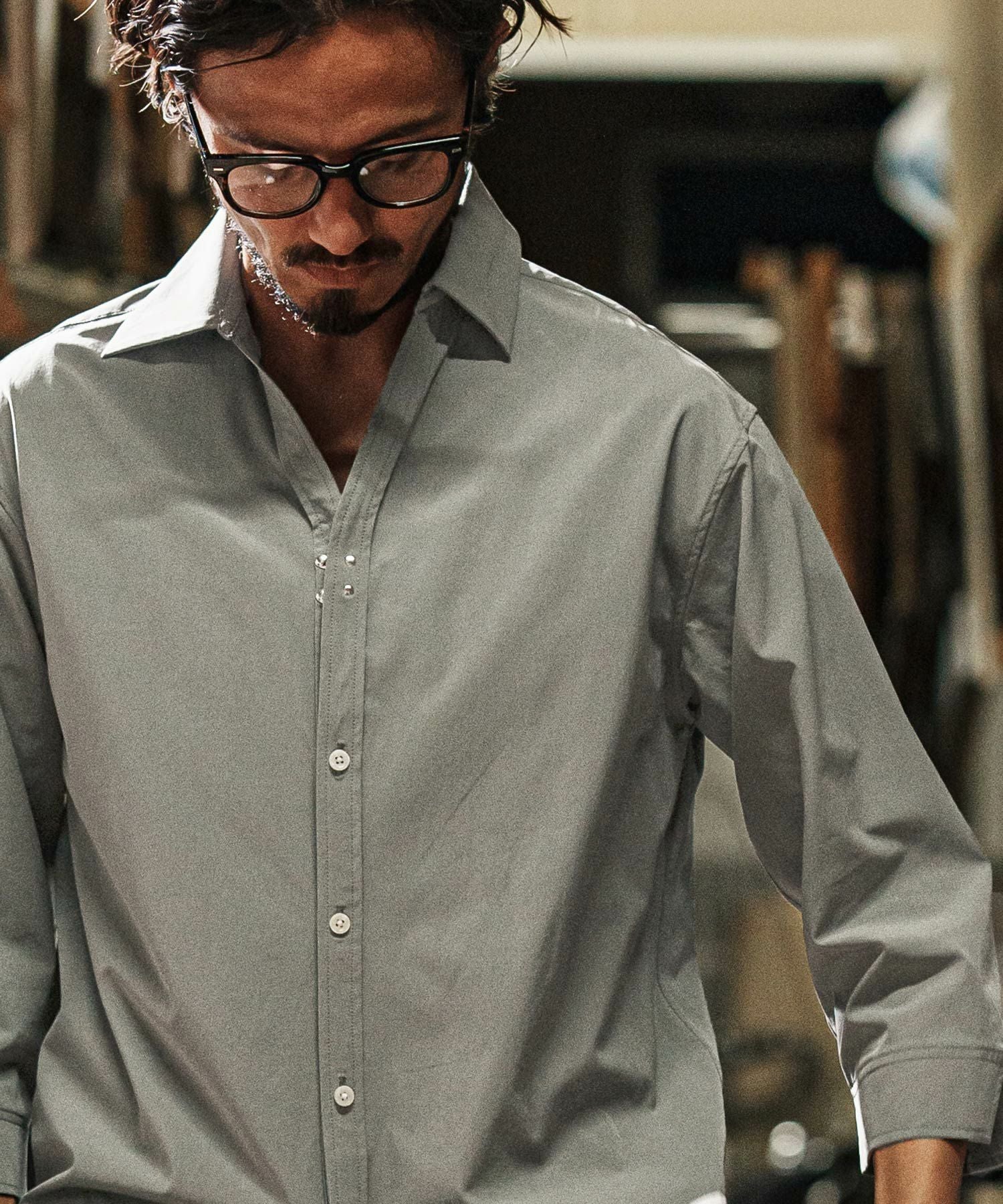 wjk reluxe】cool stretch hook 3-4 sleeve shirts 7分袖シャツ(WR25S