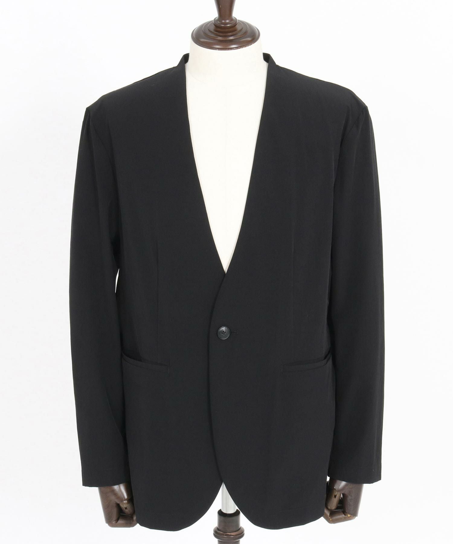 30%OFF【wjk reluxe】cool stretch collarless jacket ノーカラー