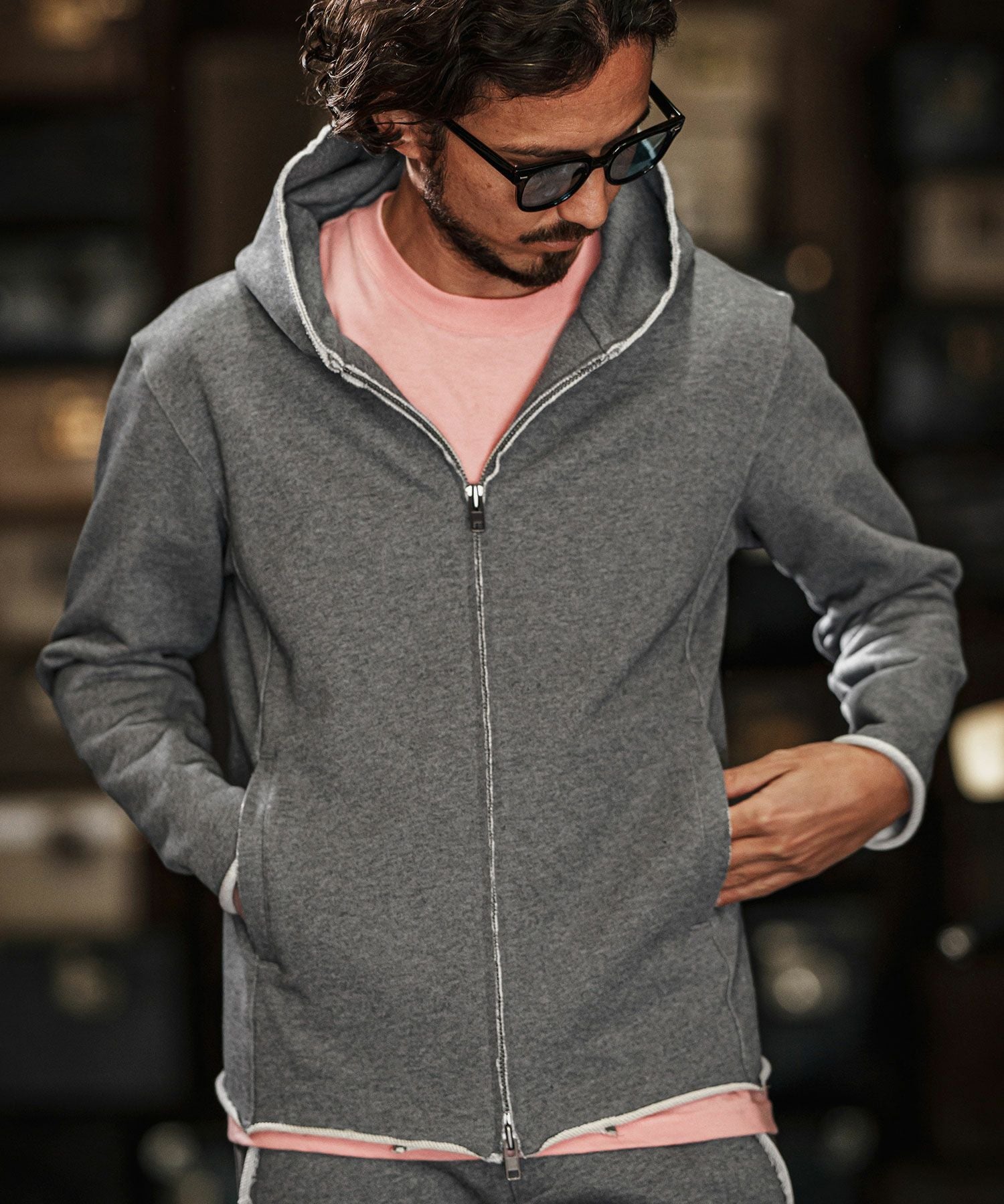 wjk reluxe】heavy urake cut off hoodie パーカー(WR25S-15) | CAMBIO