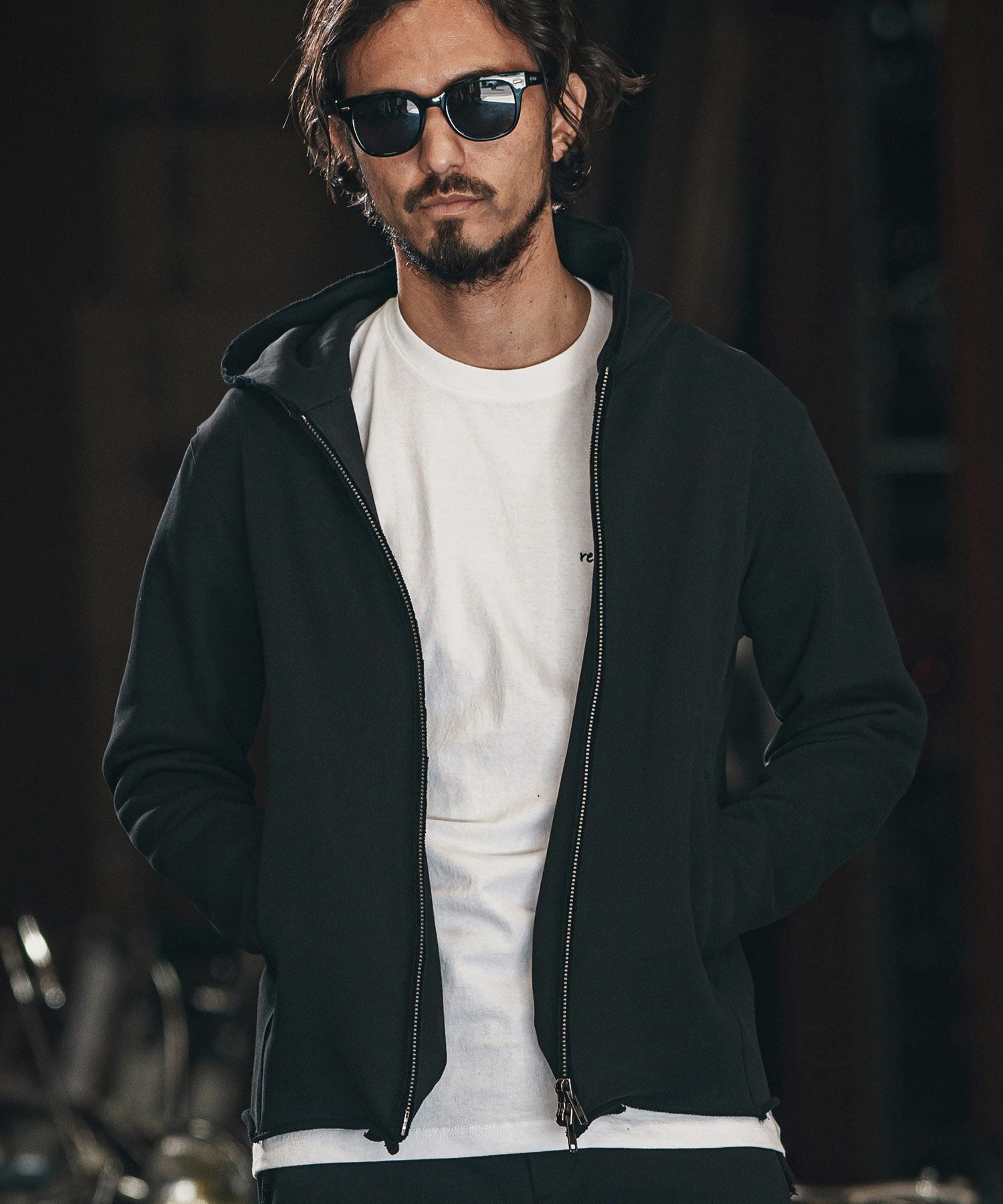 wjk reluxe】heavy urake cut off hoodie パーカー(WR25S-15) | CAMBIO