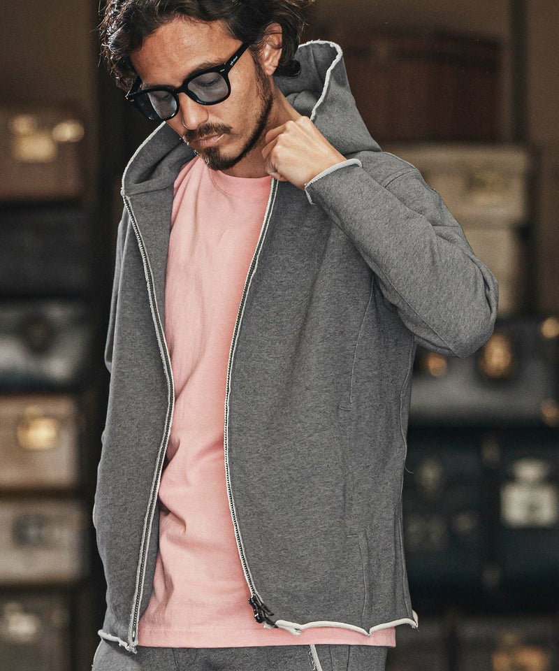 wjk reluxe】heavy urake cut off hoodie パーカー(WR25S-15) | CAMBIO 