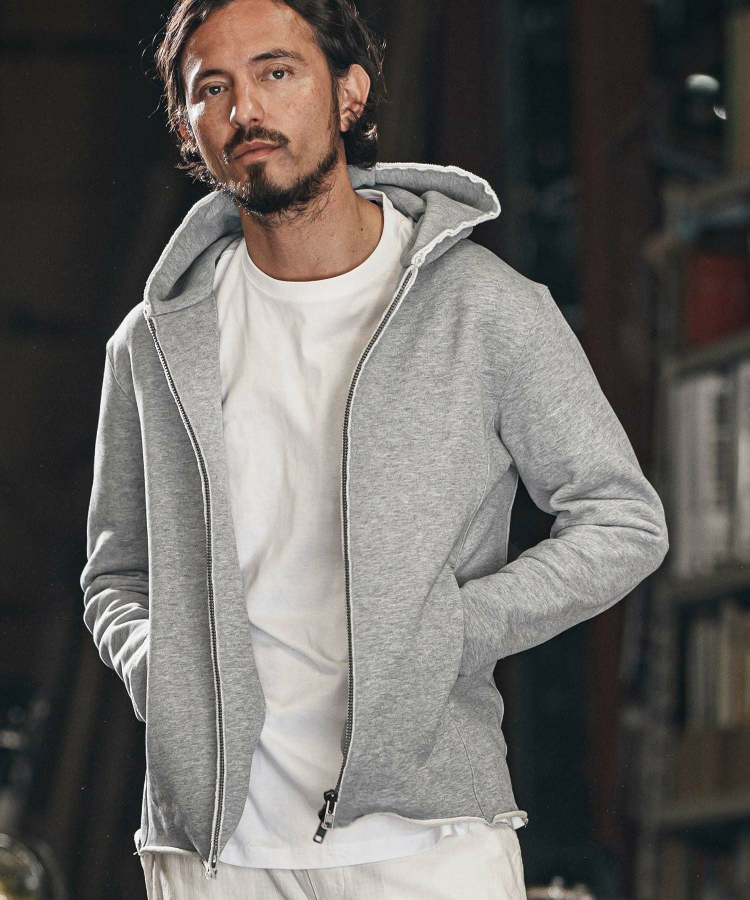 30%OFF【wjk reluxe】heavy urake cut off hoodie パーカー(WR25S-15