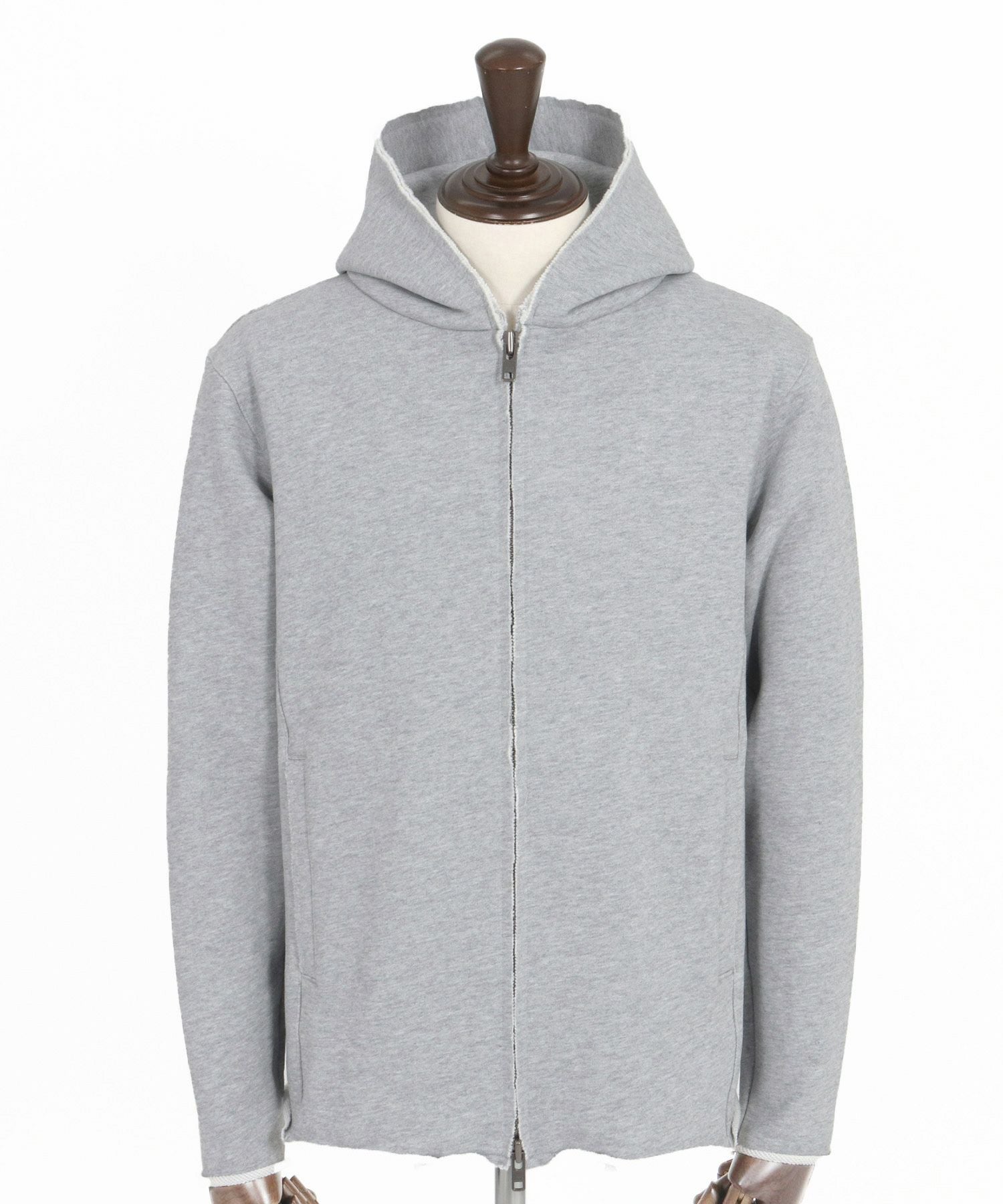 wjk ヘビージャージ パーカー グレー サイズM wjk パーカー high neck zip-up parka メンズ : ZOZOTOWN Yahoo!店