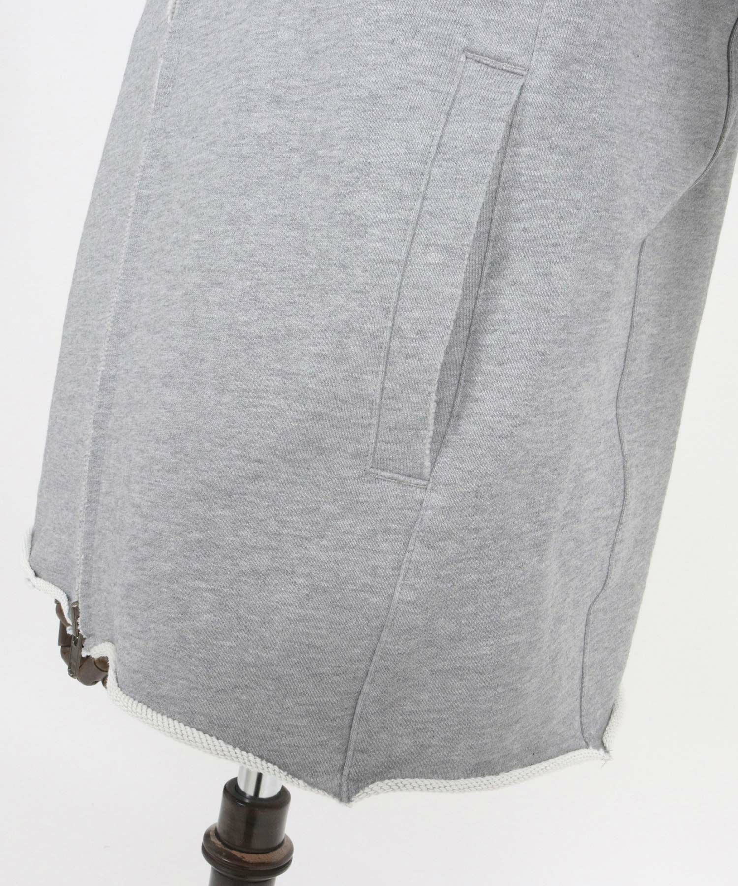 wjk ヘビージャージ パーカー グレー サイズM wjk パーカー high neck zip-up parka メンズ : ZOZOTOWN Yahoo!店