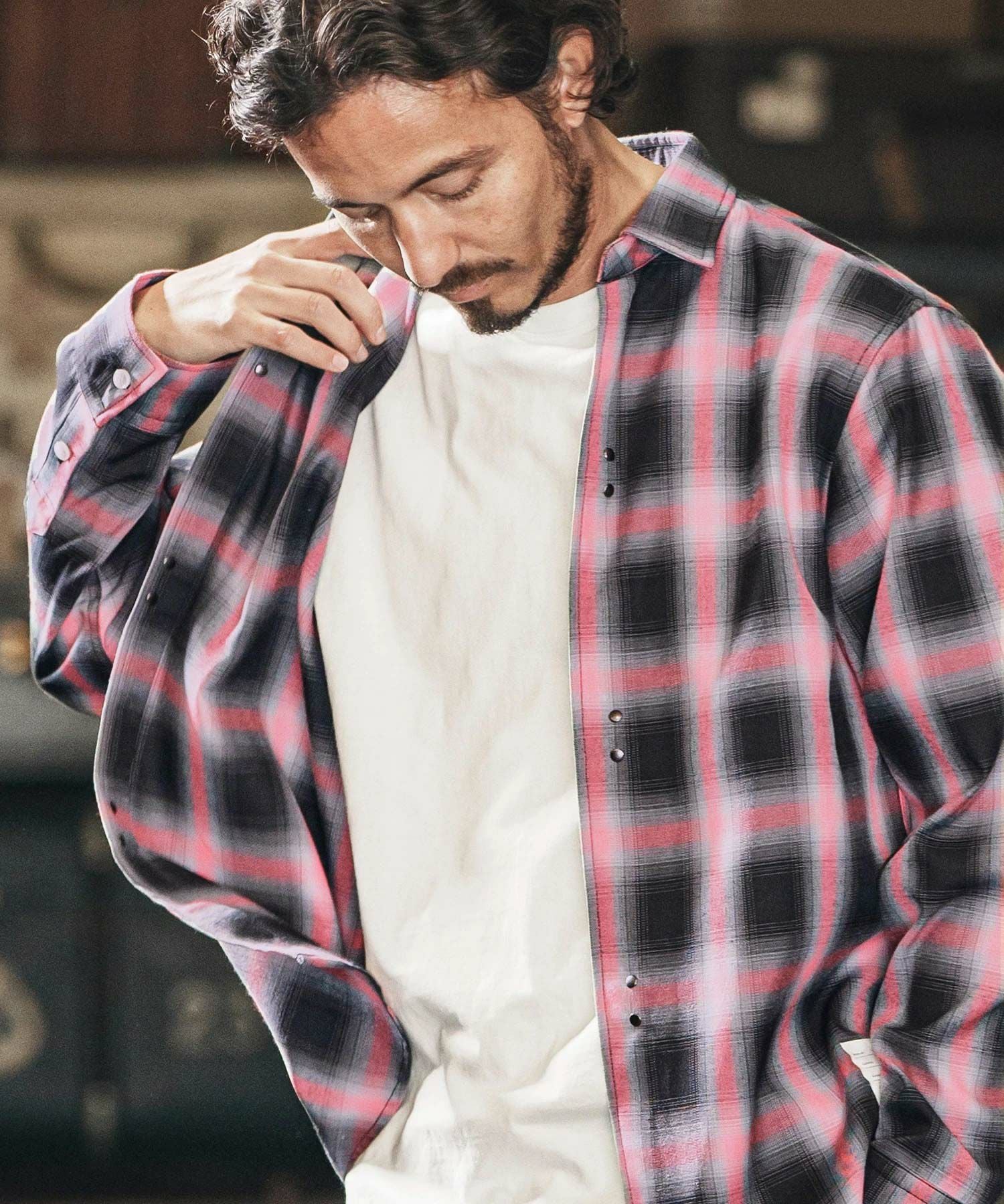30%OFF【wjk reluxe】check hook shirts チェックシャツ(WR25S-11
