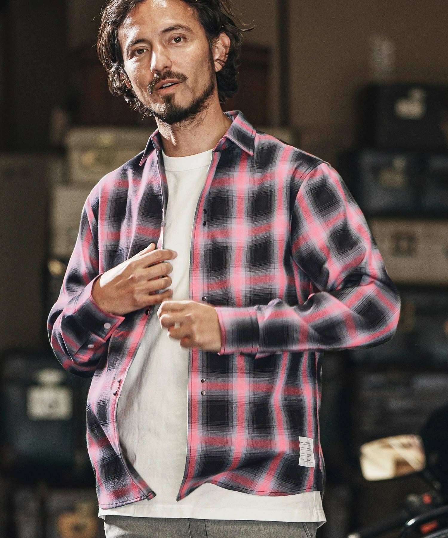 30%OFF【wjk reluxe】check hook shirts チェックシャツ(WR25S-11