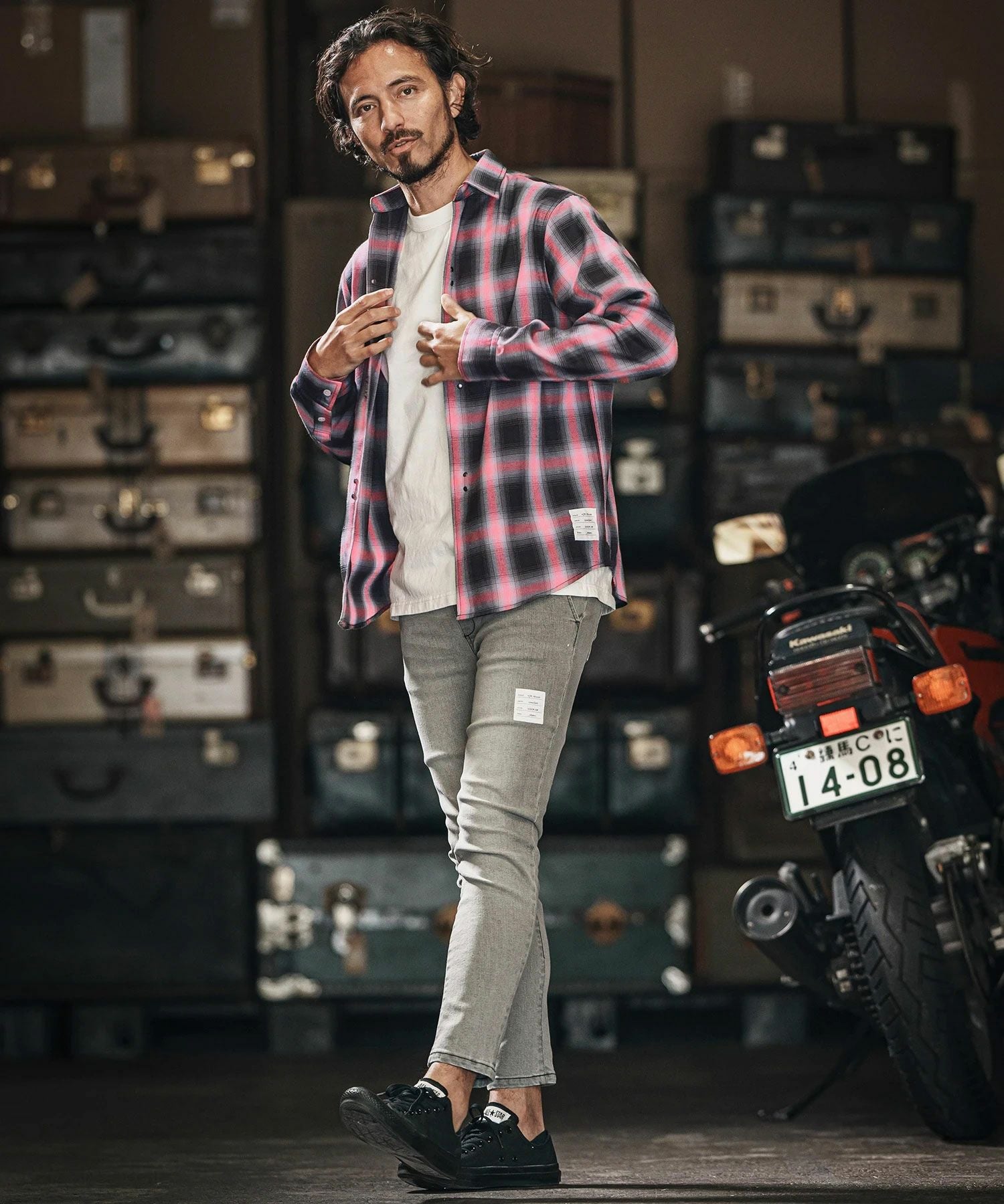 30%OFF【wjk reluxe】check hook shirts チェックシャツ(WR25S-11