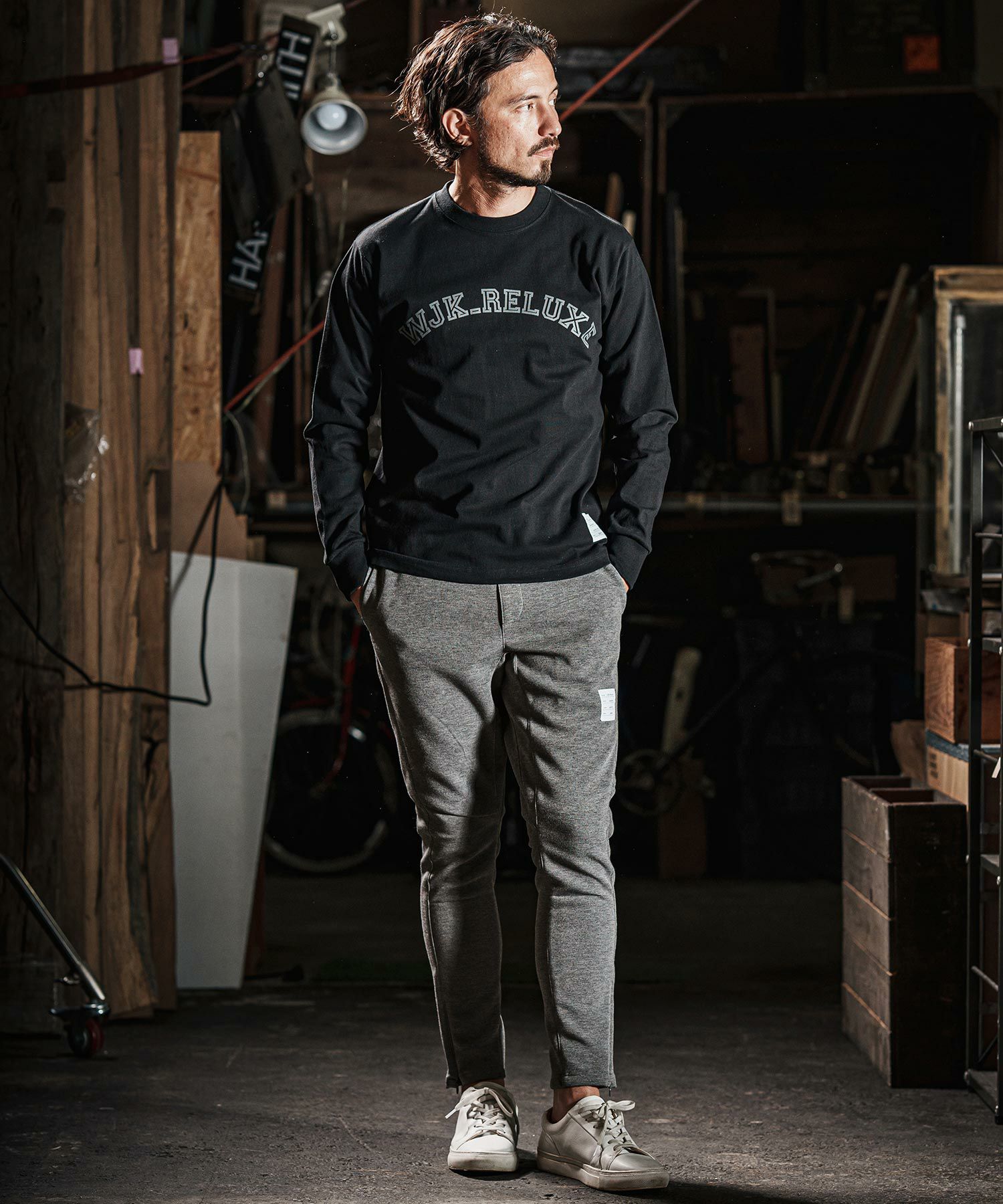 50%OFF【wjk reluxe】cardboard knit skinny pants スキニーパンツ