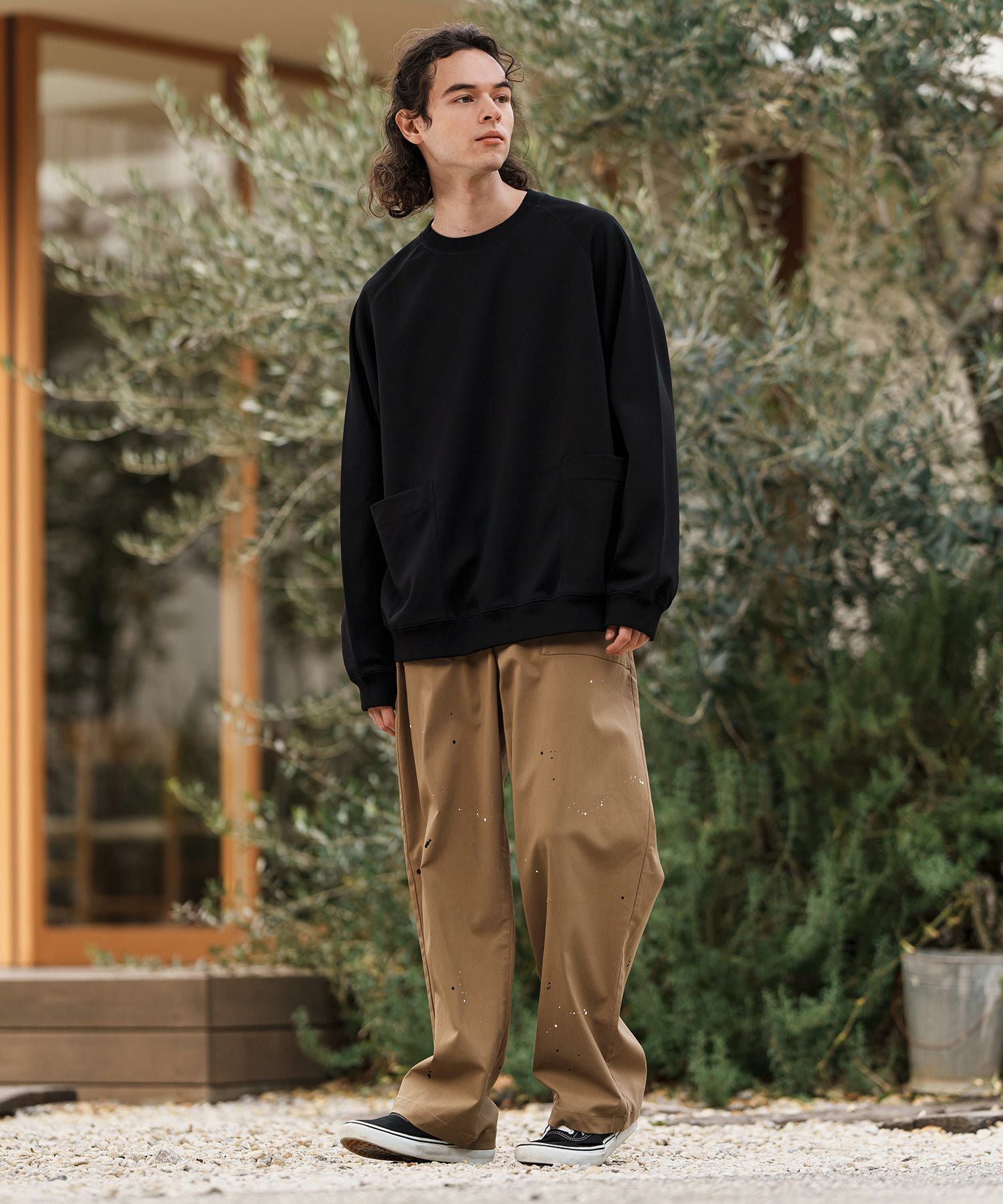 30%OFF【CAMBIO(カンビオ)】Stretch Back Satin Wide Baker Pants