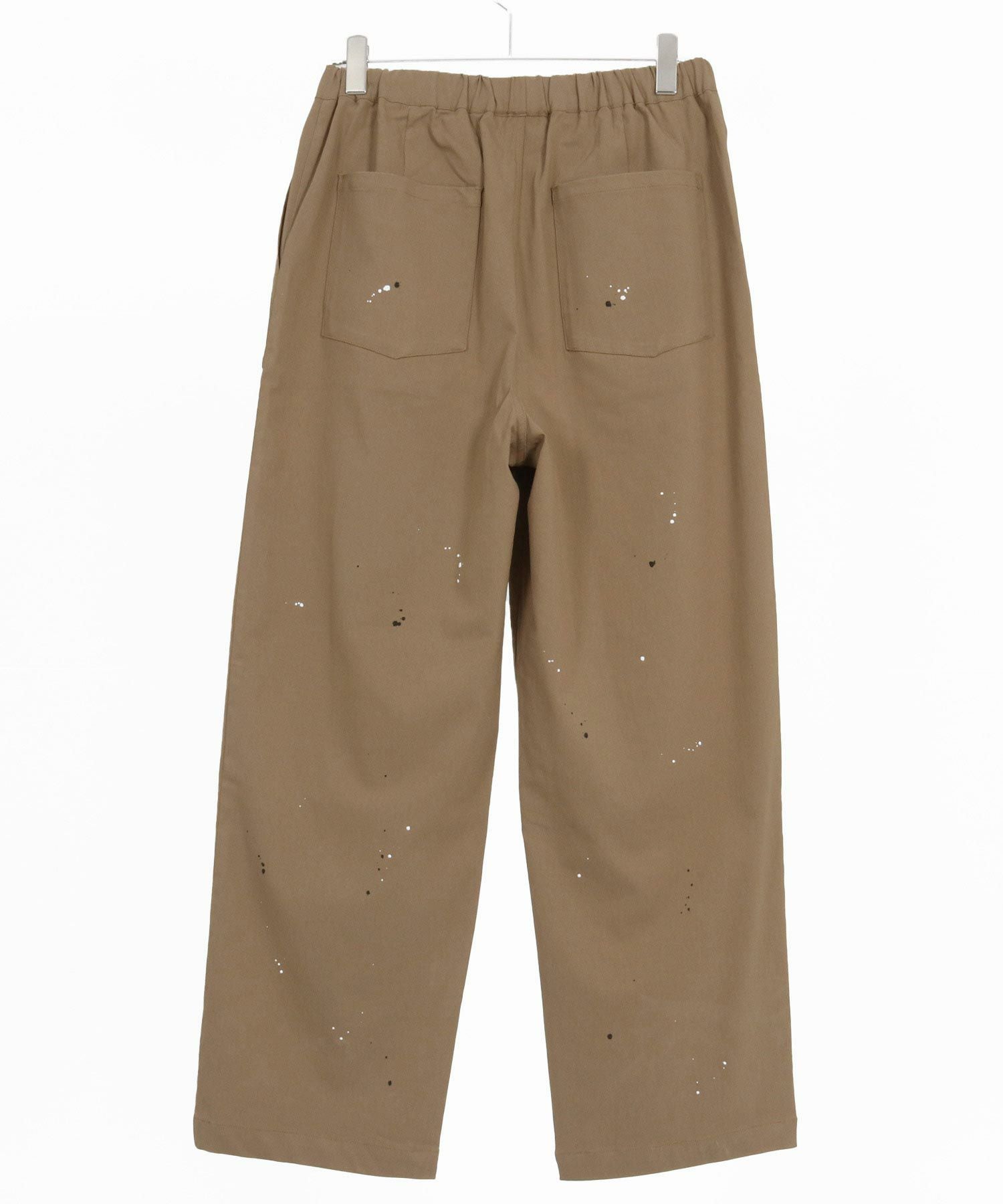 みちカーキベージュ1 30%OFF【CAMBIO(カンビオ)】Stretch Back Satin Wide Baker Pants